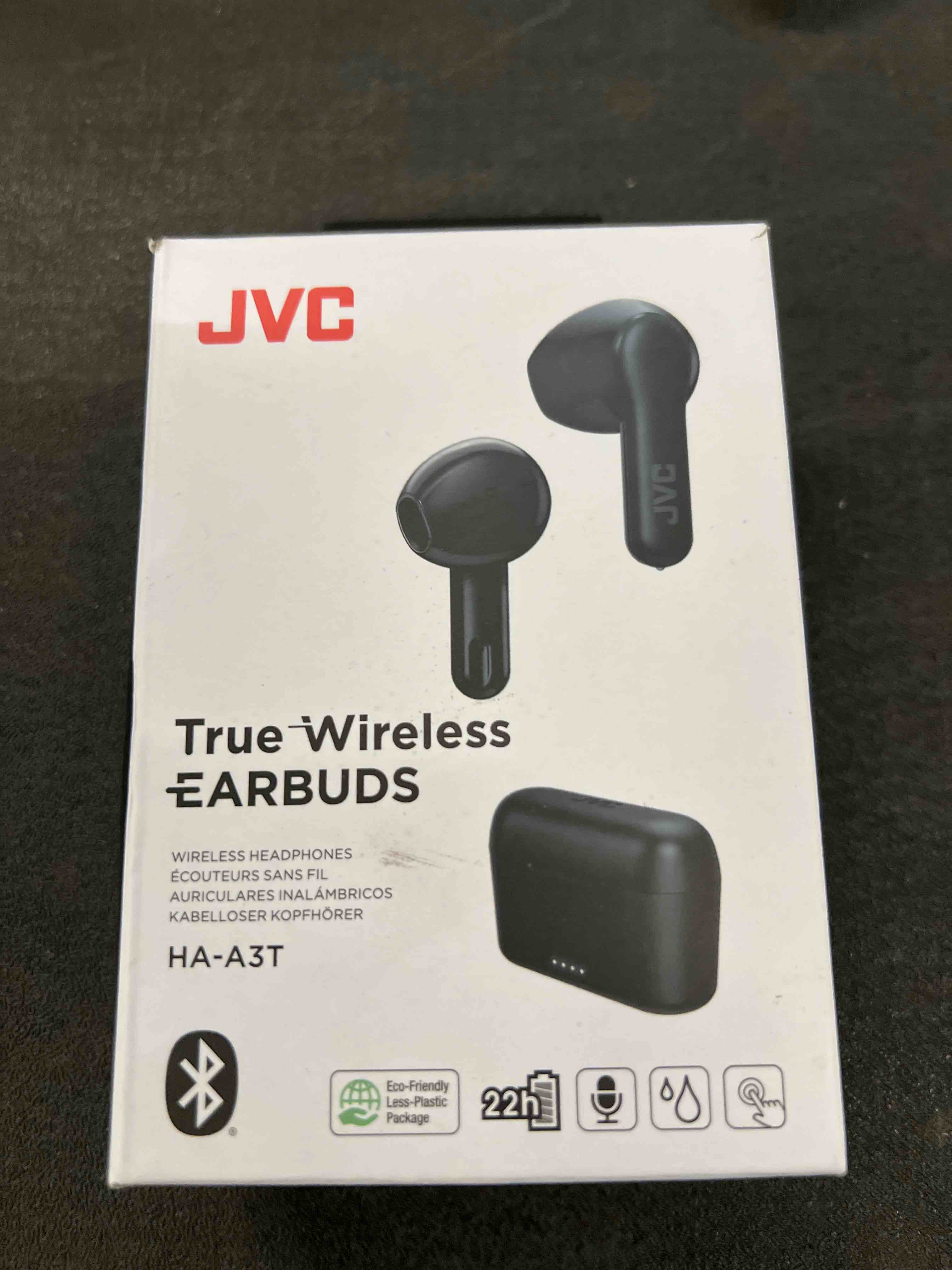 Condition photo showing Good Condition for jvc ha-a3t headset true wireless stereo (tws) in-ear calls/music bluetooth black
