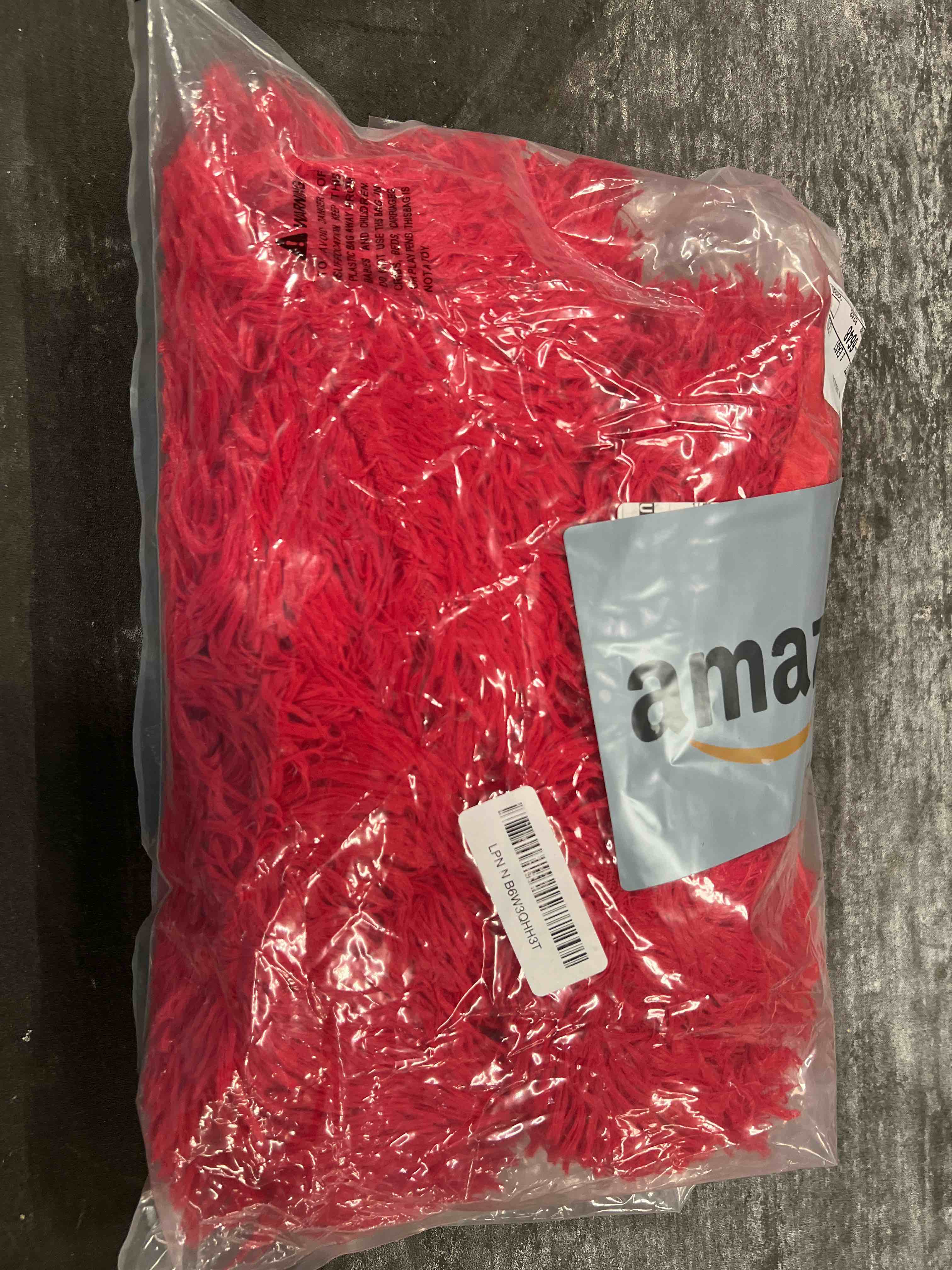 Condition photo showing Good Condition for lochas super soft shaggy faux fur throw blanket, plush fuzzy sherpa throw blanket for couch, cozy fluffy red blankets for bed chair sofa, 60'' x 80'' red 60"x80"