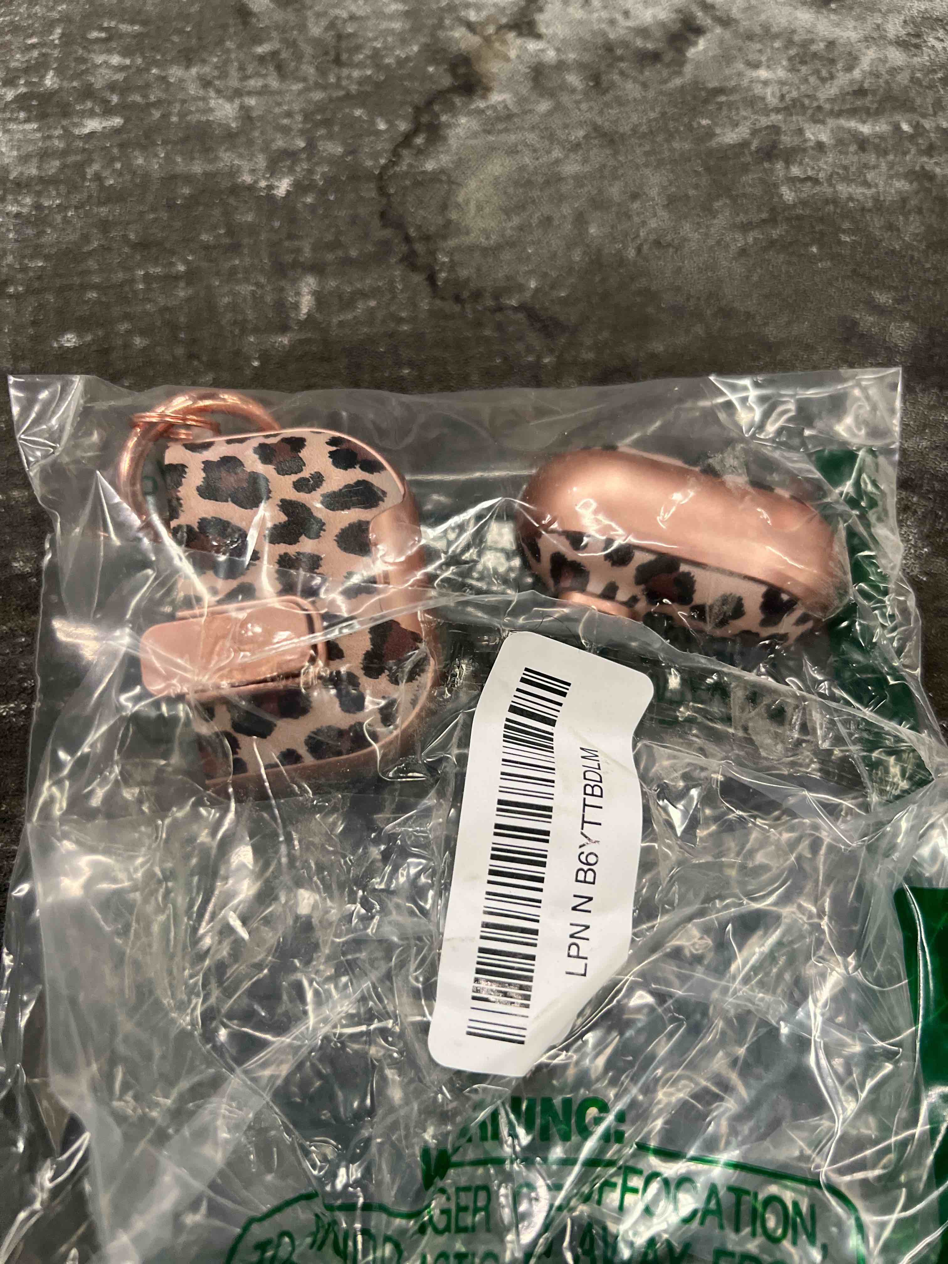 Condition photo showing Good Condition for for airpods 4 case, with safty lock & phone stand for floral airpods 4th generation case cover for women girly, ipod 4 case with keychain & cleaner kit- leopard print c-black+brown leopard print airpods 4th (2024)