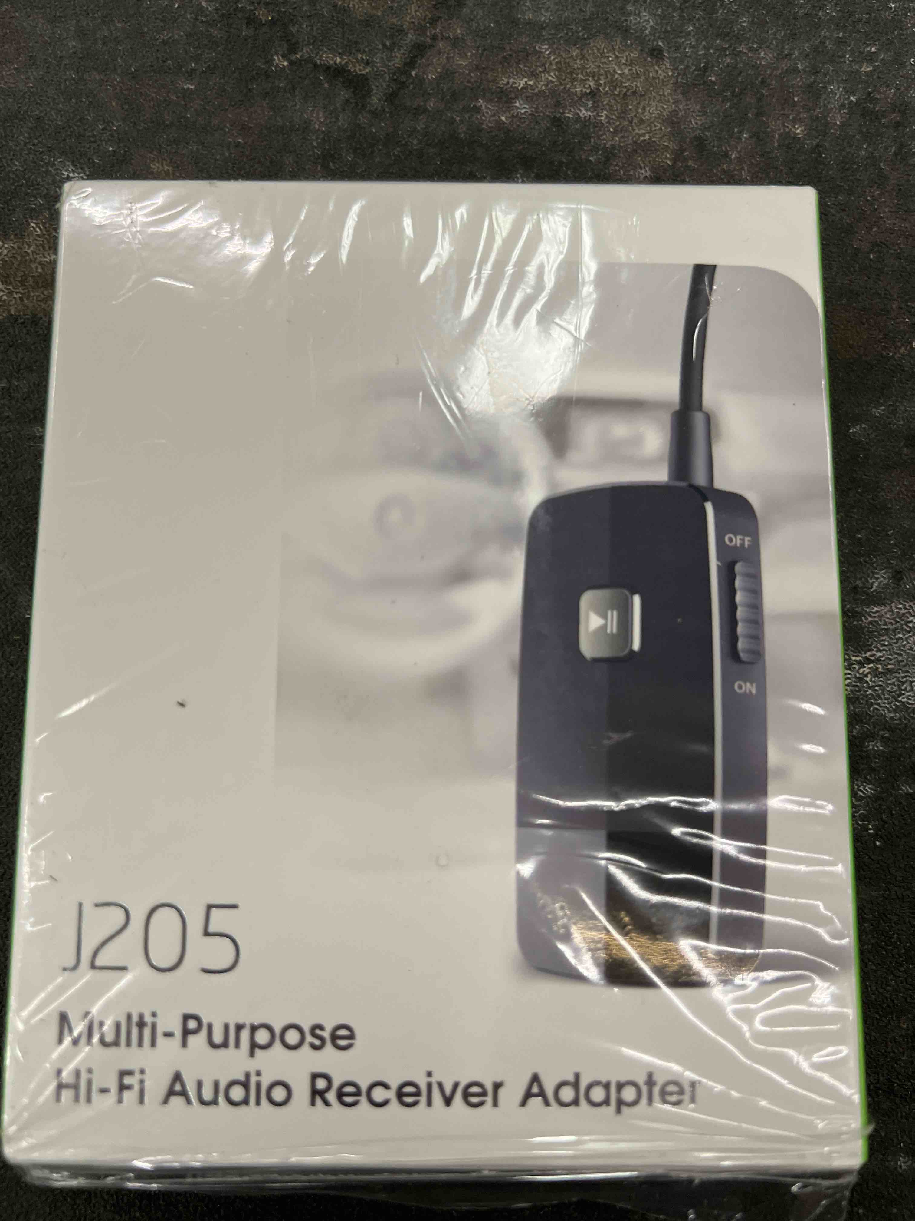Condition photo showing Good Condition for golvery upgraded bluetooth 5.4 receiver for speaker, wireless audio adapter for home audio car stereo with 3.5mm rca jack, 20 hours playtime, dual connection to 2 phones, easy control on/off slider j205 stereo stream