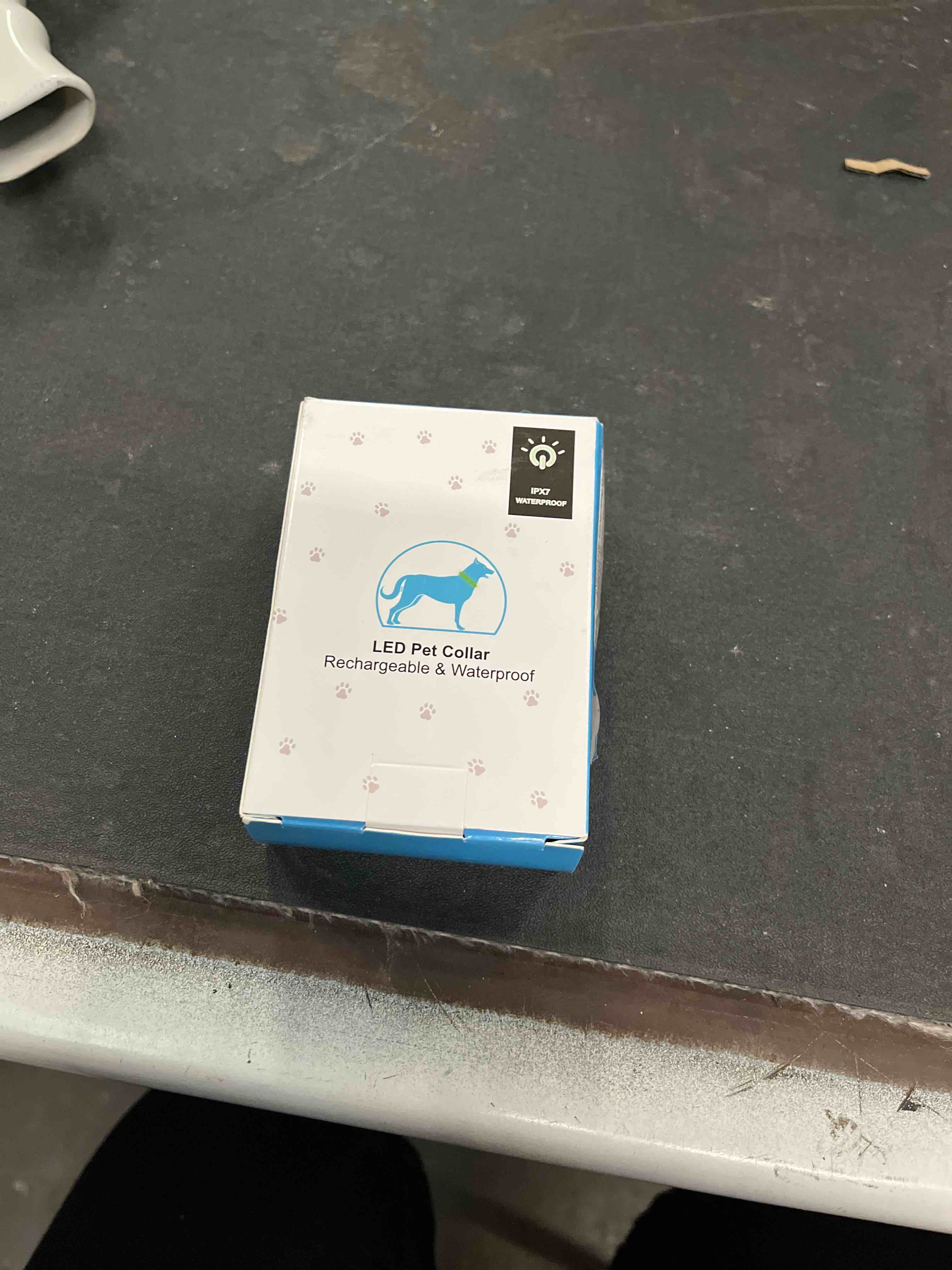 Condition photo showing Good Condition for super bright led dog collar - fully waterproof & adjustable glow collar - usb-c rechargeable for night walking, safety - flashing lighted collar for dogs(red,medium) m (width:1",length:14.5" - 19.5") red