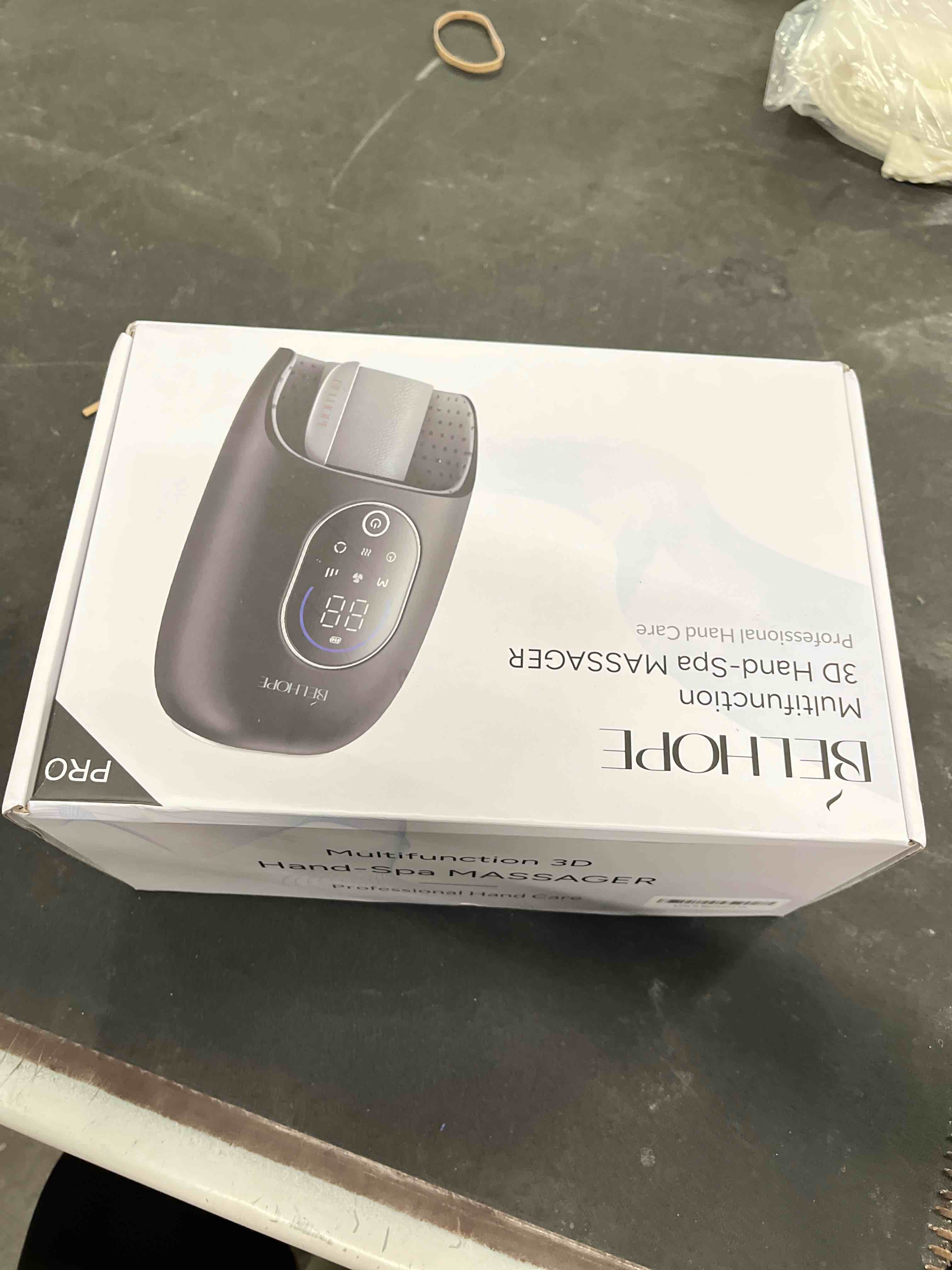 Condition photo showing Good Condition for hand massager with 9 modes and 4 heating for hot and cold therapy wrist massager for arthritis and carpal tunnel relief, hand massager with heat and compression, mother's day gift, black dark black