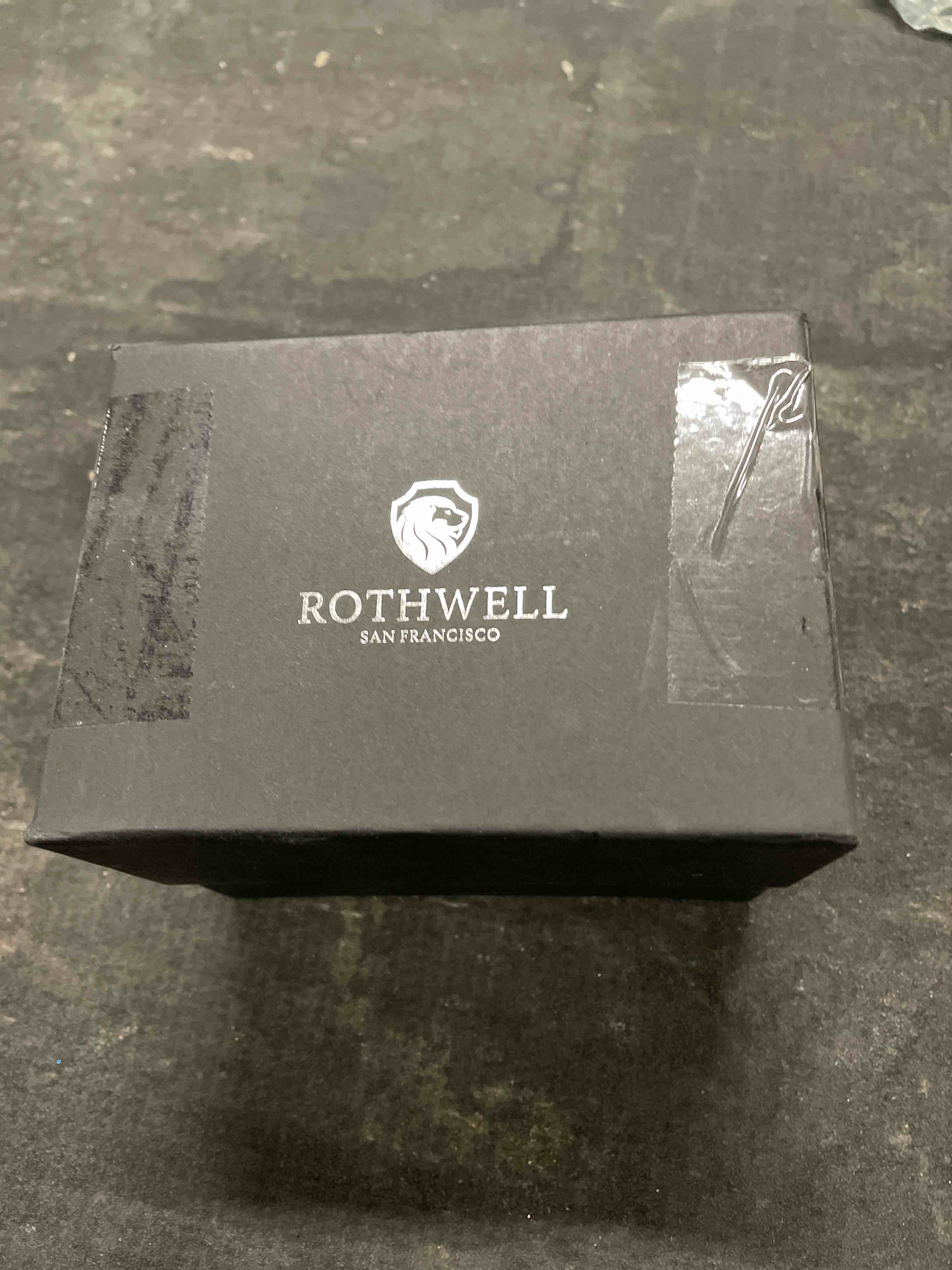 Condition photo showing Good Condition for rothwell 2 watch travel case for men | compact pu leather protective box with microsuede interior | fits watches & smartwatches up to 55mm (black/grey) black / grey