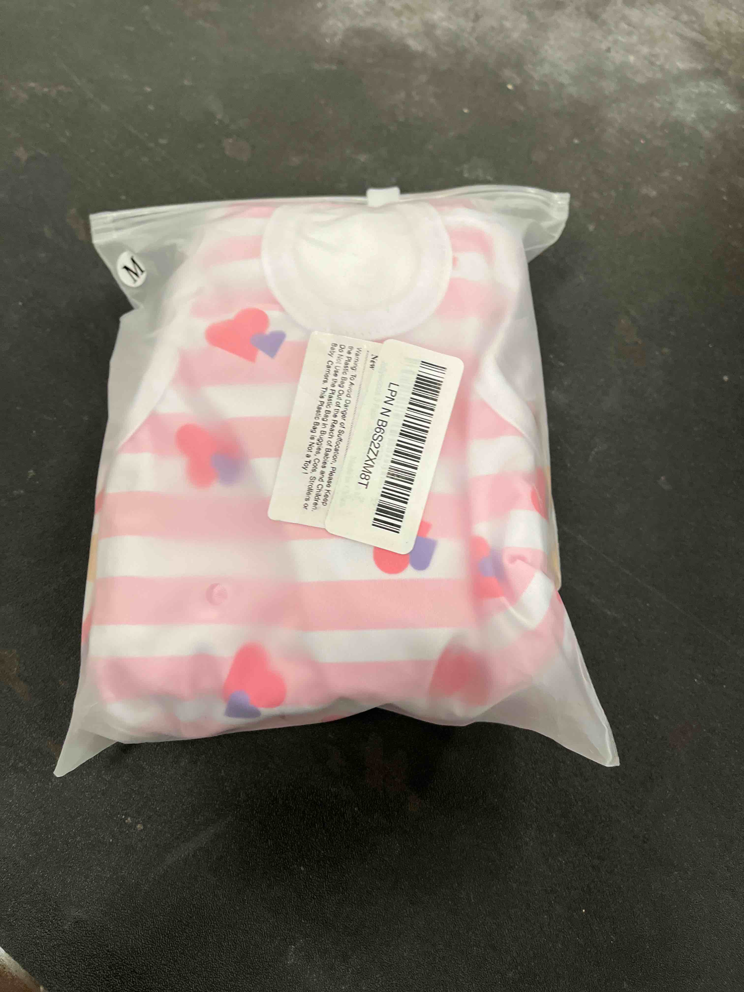 Condition photo showing Good Condition for 3 pack washable female dog diaper onesie sanitary pantie with adjustable suspender, reusable fixed doggie diapers, super absorbent leakproof for small medium large dog in heat cycle m striped medium(10"-16" waist)