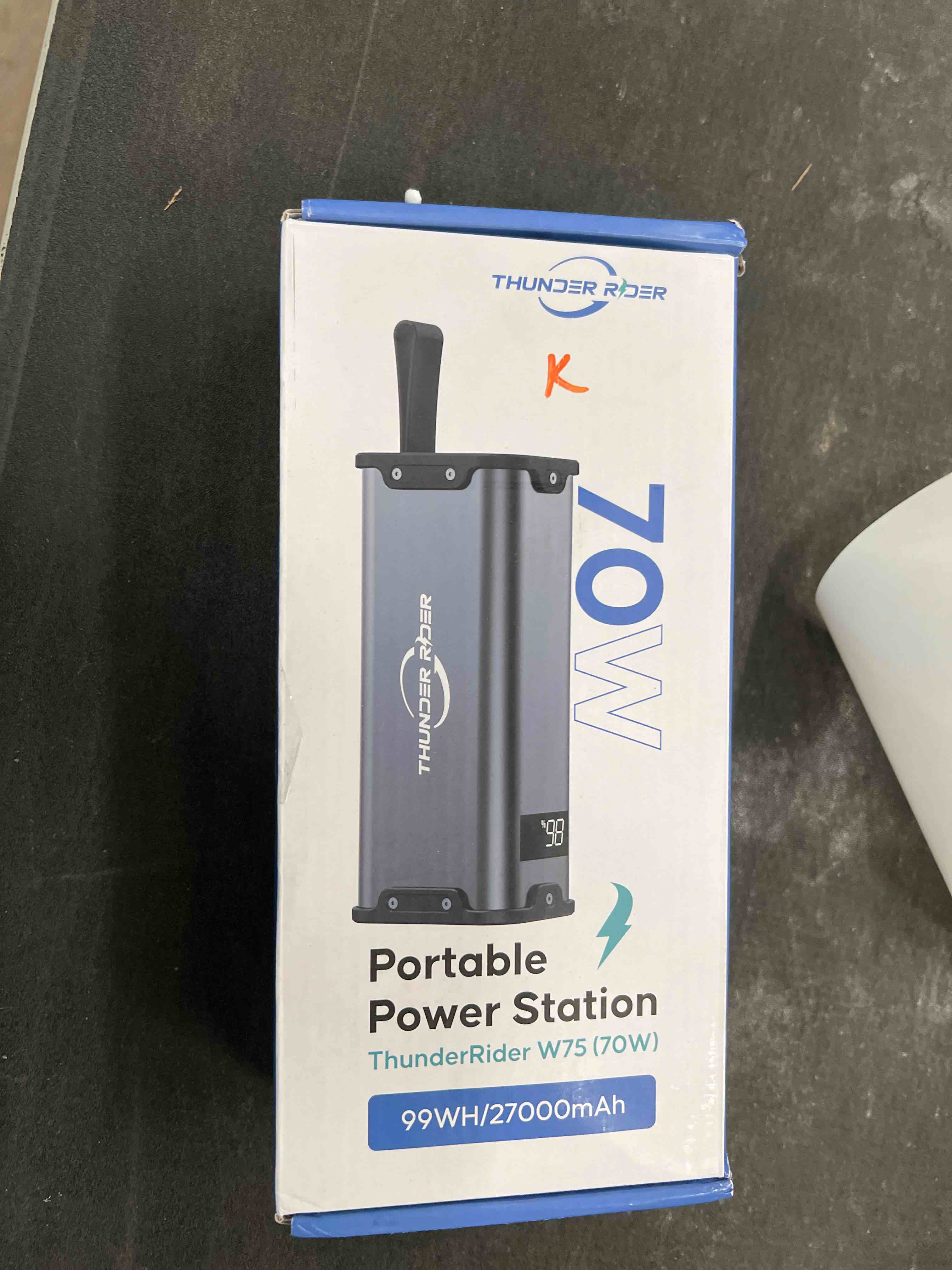 Condition photo showing Good Condition for portable power bank with ac outlet 99.9wh 27000mah laptop charger, external battery pack 110v 70w portable power station for travel, camping, office, blackout emergency