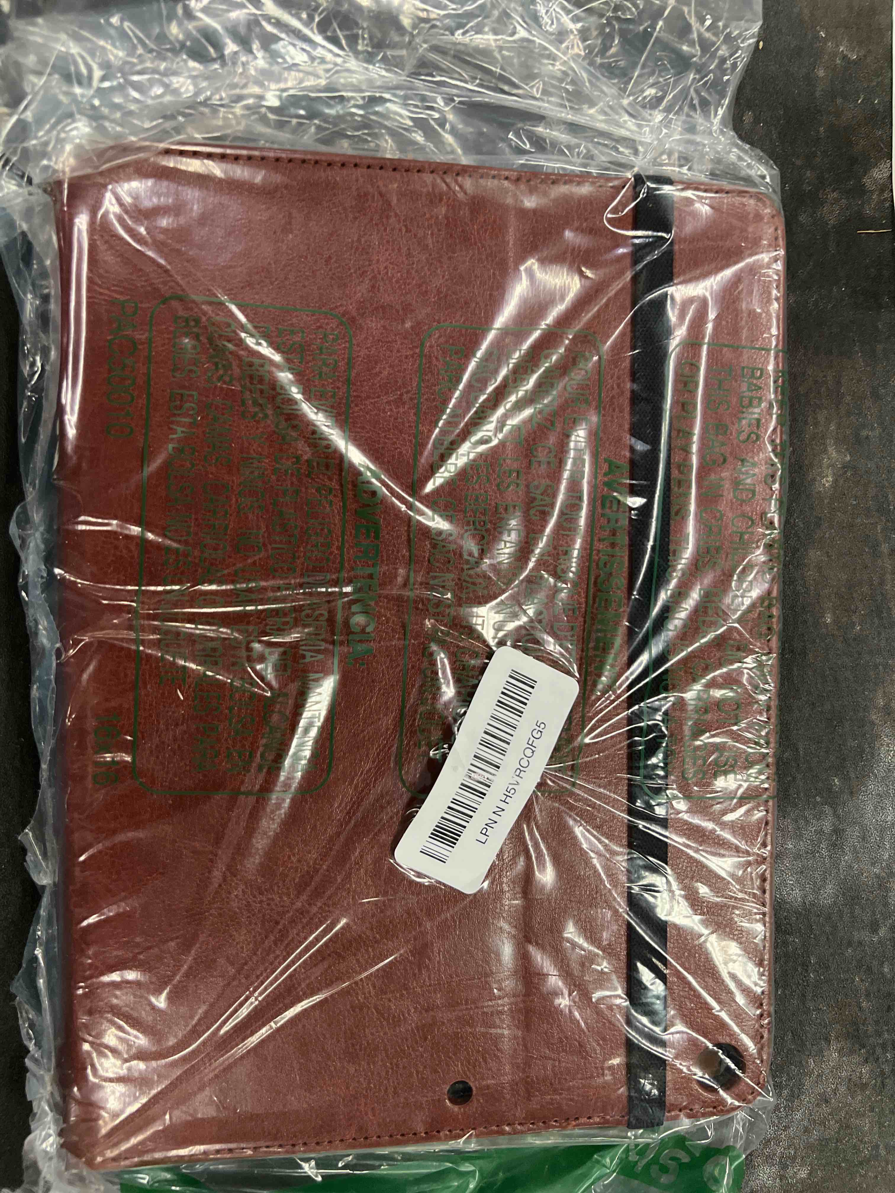 Condition photo showing Good Condition for dtto for ipad 9th/8th/7th generation 10.2 inch case 2021/2020/2019, premium leather business folio stand cover with apple pencil holder - auto wake/sleep and multiple viewing angles, dark brown | 2021/2020/2019, premium leather, auto wake/sleep, dark brown