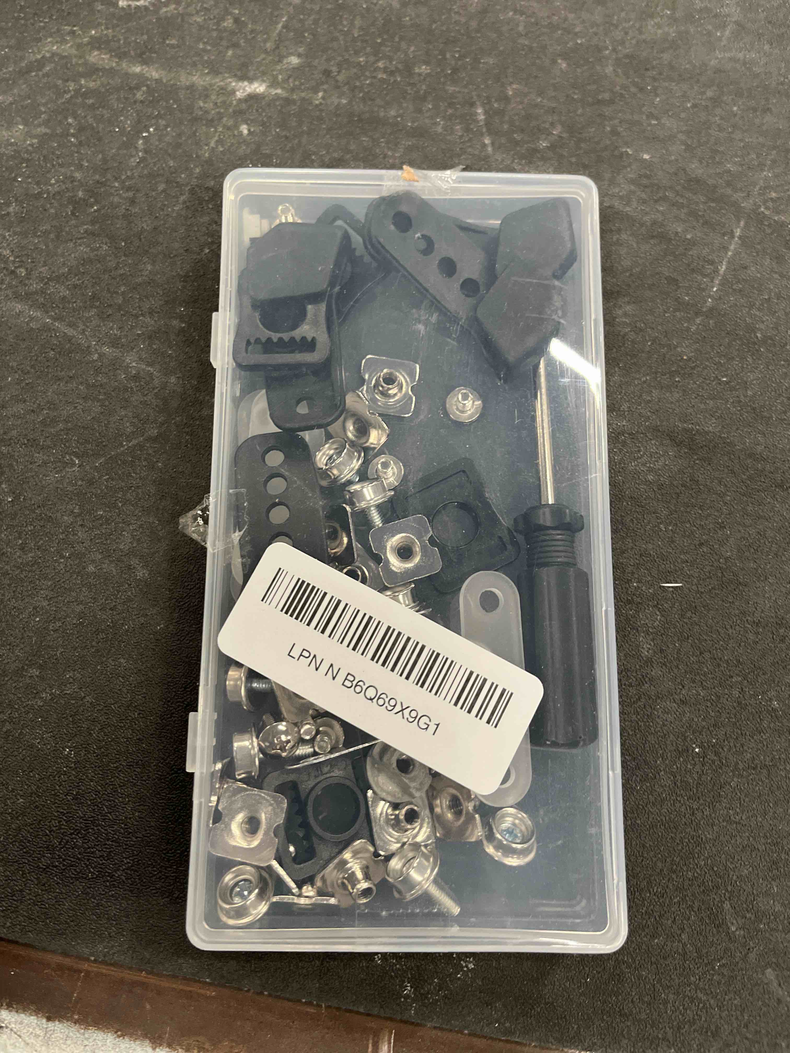 Condition photo showing Good Condition for 33 pcs hockey helmet repair kit football helmet repair kit including j clips r shape football visor clips rubber gaskets screws with nuts for youth adults hockey baseball sports