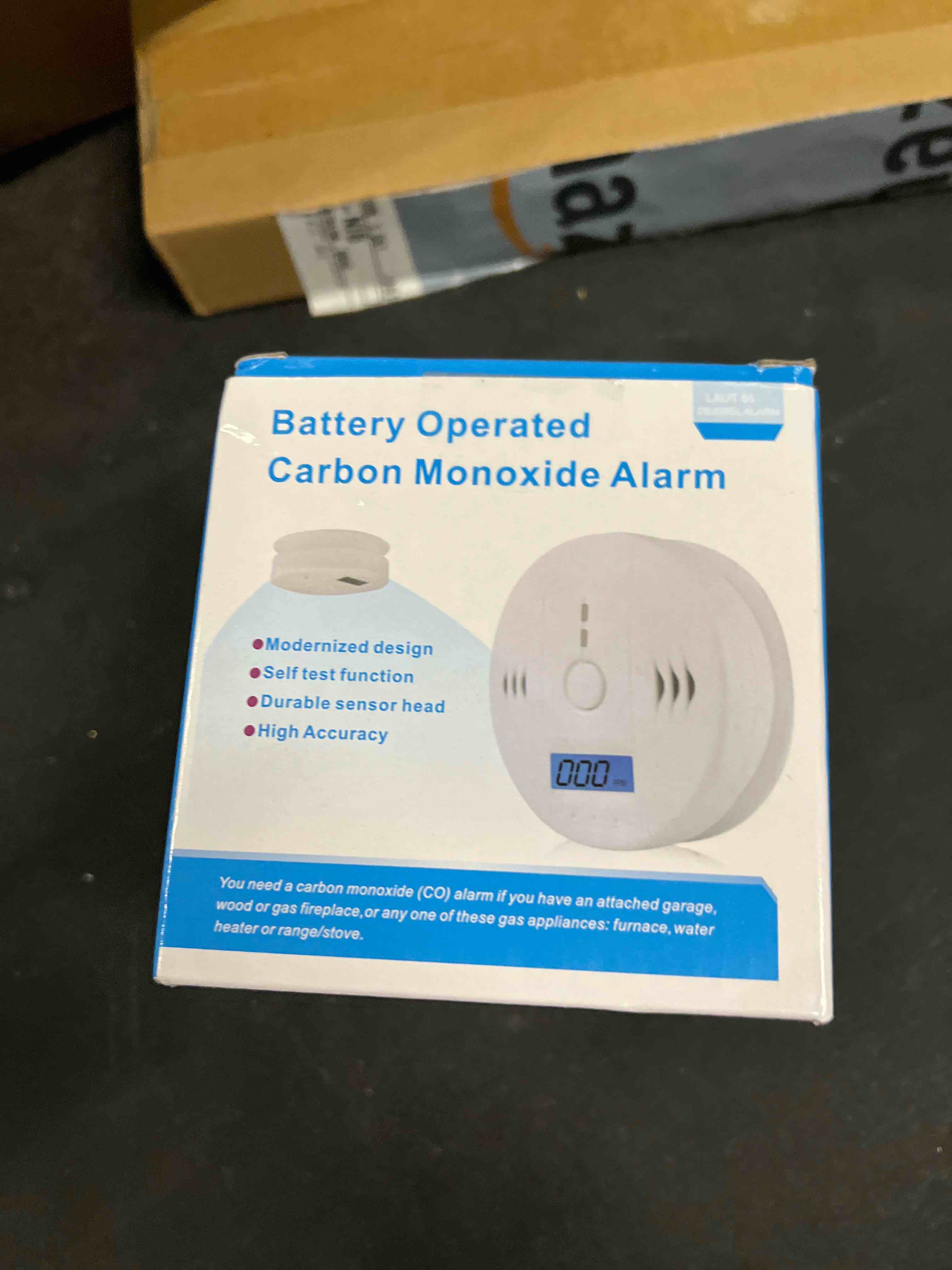 Condition photo showing Good Condition for 3 pack carbon monoxide detectors, co detector, carbon monoxide alarm detector battery powered with lcd display, carbon monoxide detector, ul2034 standards, for home