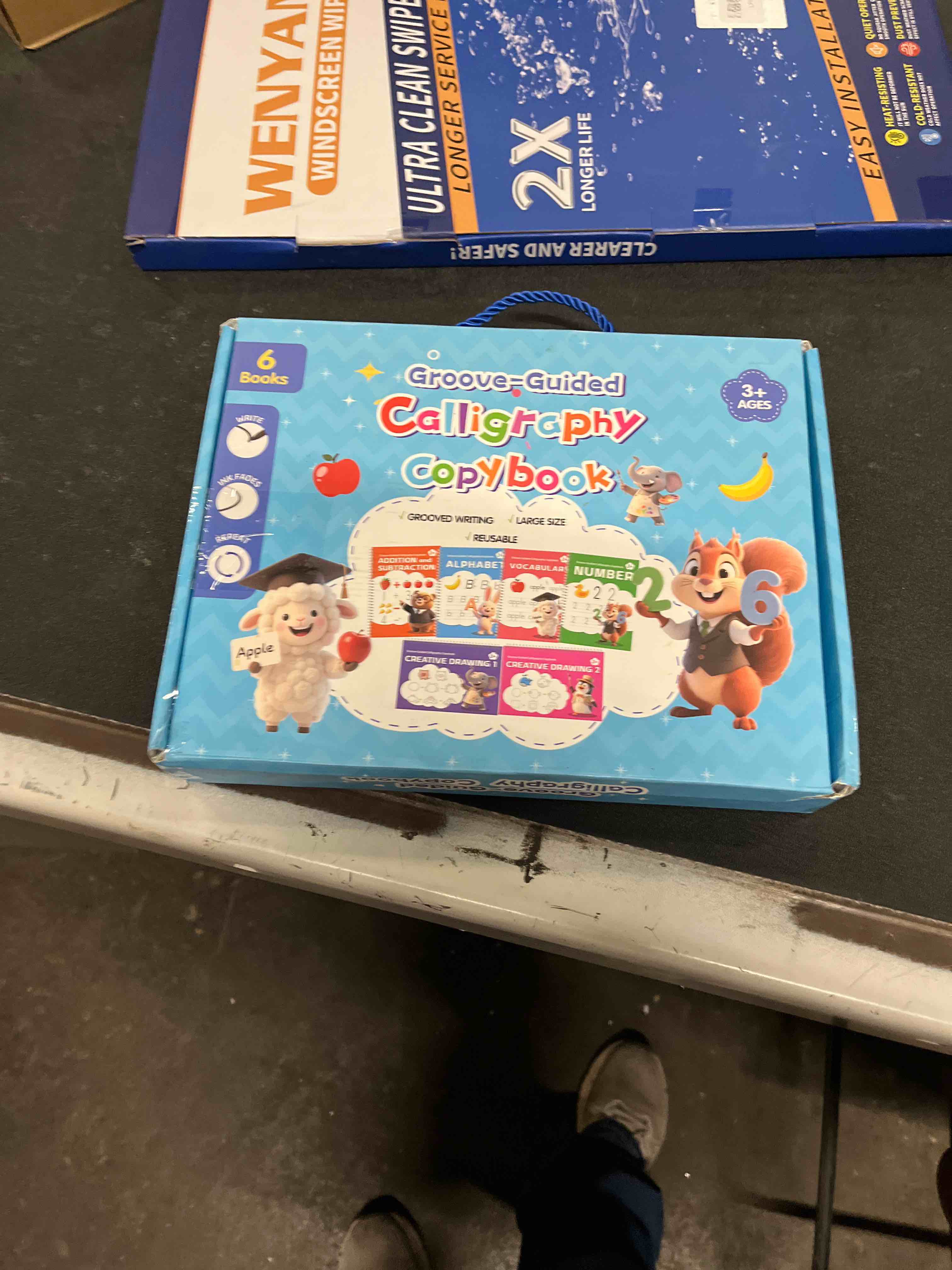 Condition photo showing Good Condition for kak magic grooved writing practice, grooved handwriting practice for kids 6 books ages 3-8, includes pen grips & 10 refills,preschool learning