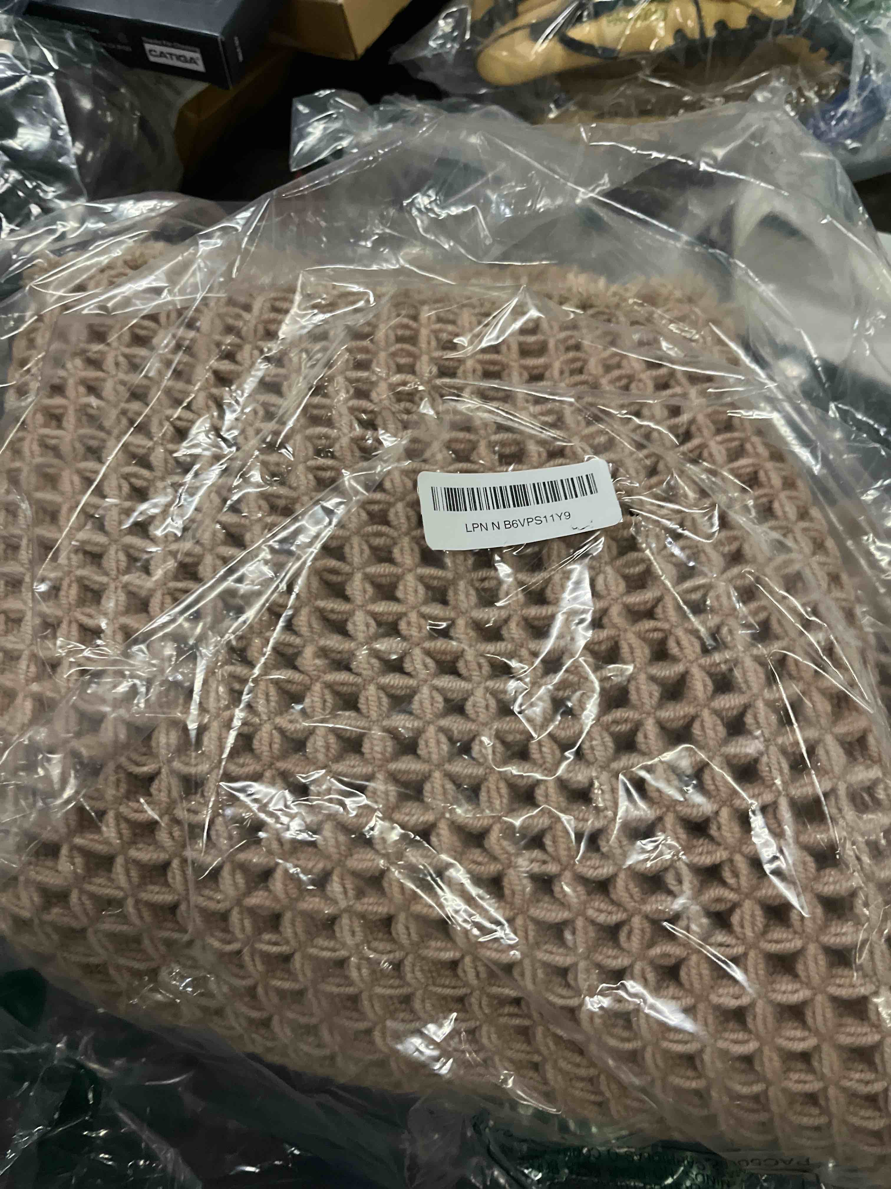 Condition photo showing Good Condition for waffle bath mat, boho bathroom rugs non slip washable super absorbent quick dry farmhouse bathroom decor, 48"x24" / 4'x2' khaki khaki 2' x 4' (rectangular)