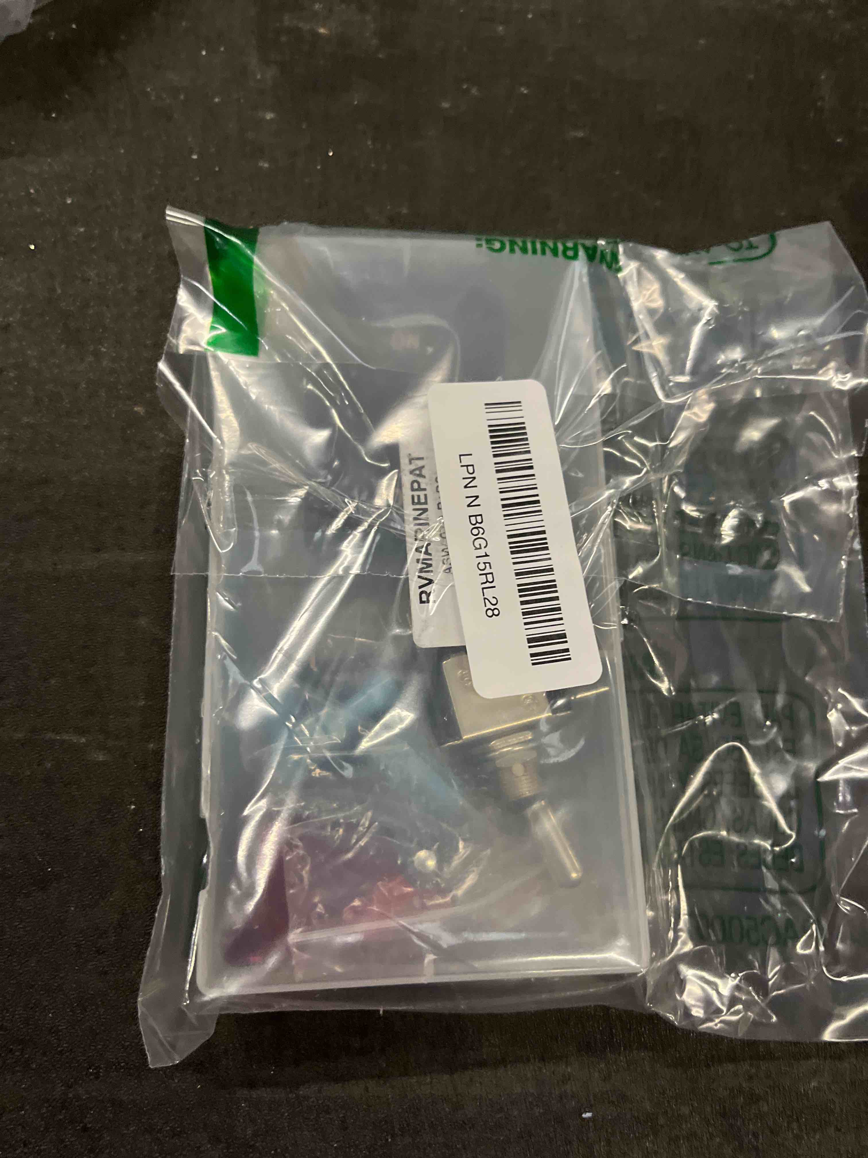 Condition photo showing Good Condition for toggle switch 12v dc 20a lighted toggle switch 3 pin on/off spst led illuminated with mounting panel, aircraft safety cover for auto racing car