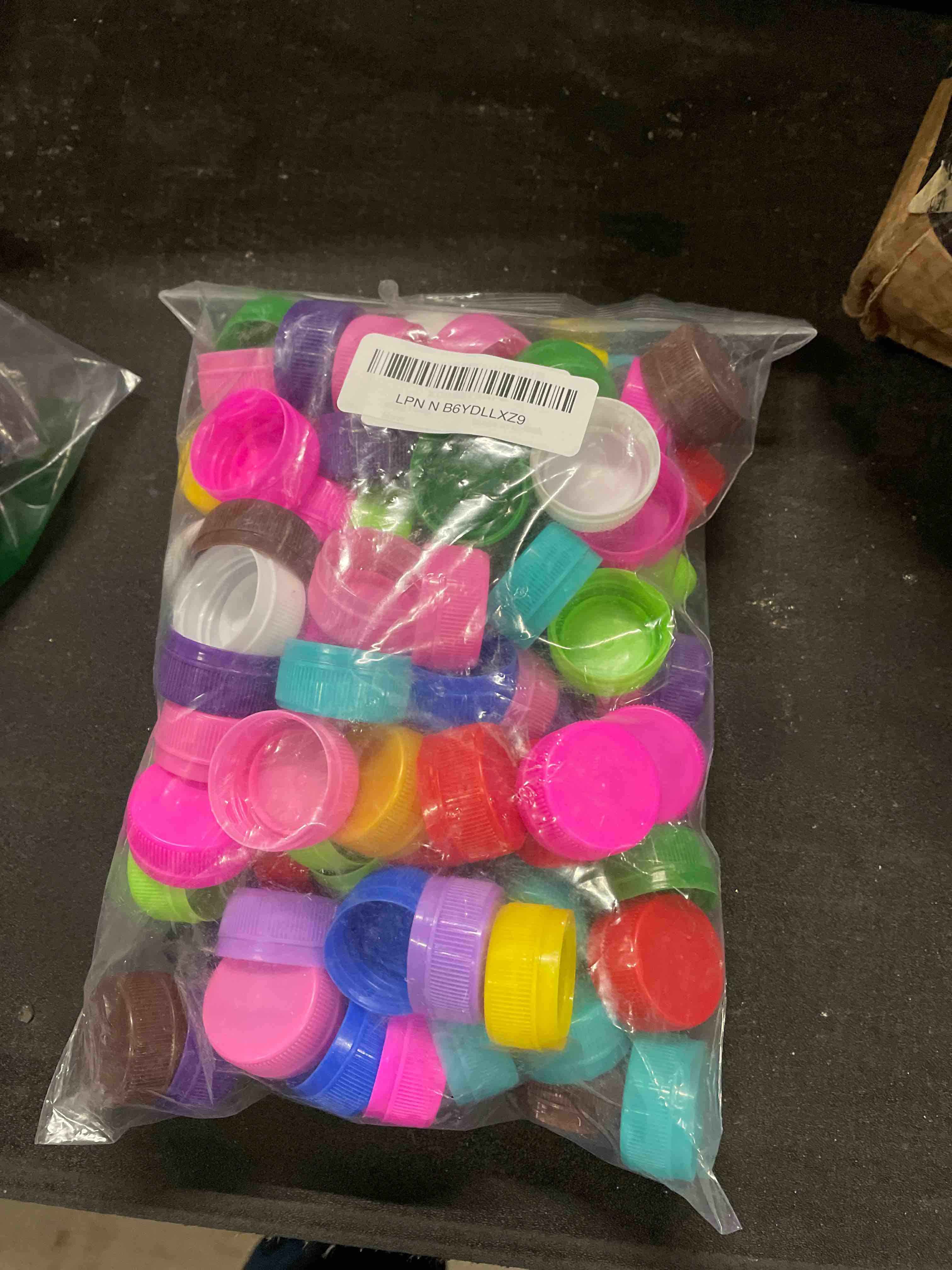 Condition photo showing Good Condition for awgusu pack of 100 assorted colors plastic bottle caps for diy craft scrapbook