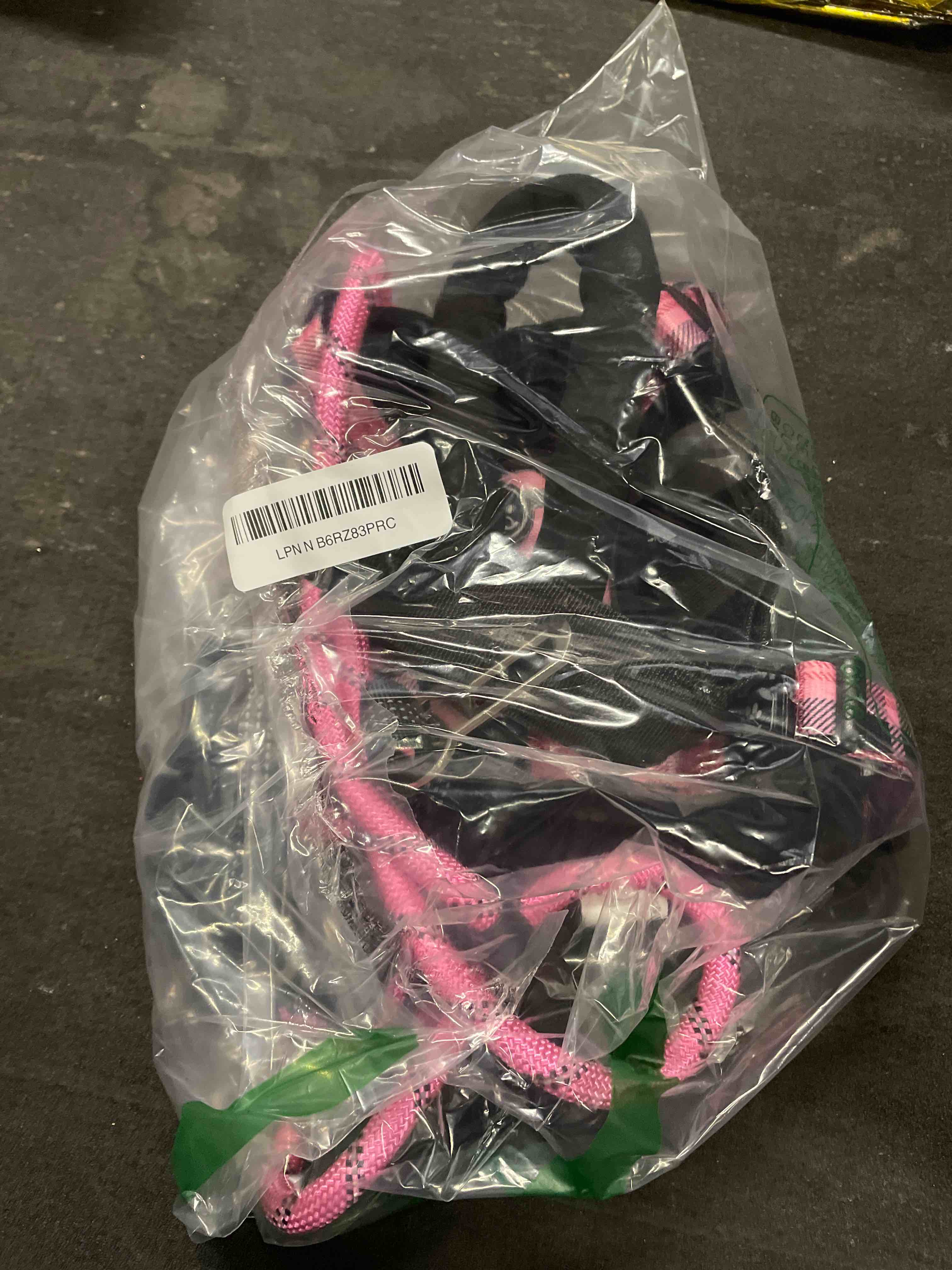Condition photo showing Good Condition for nestroad no pull dog harness with leash, reflective no choke pet vest harness,adjustable soft padded dog harness with easy control handle for small dogs(checkered pink,small) ?s?neck 11-15" chest 15-21" checkered pink