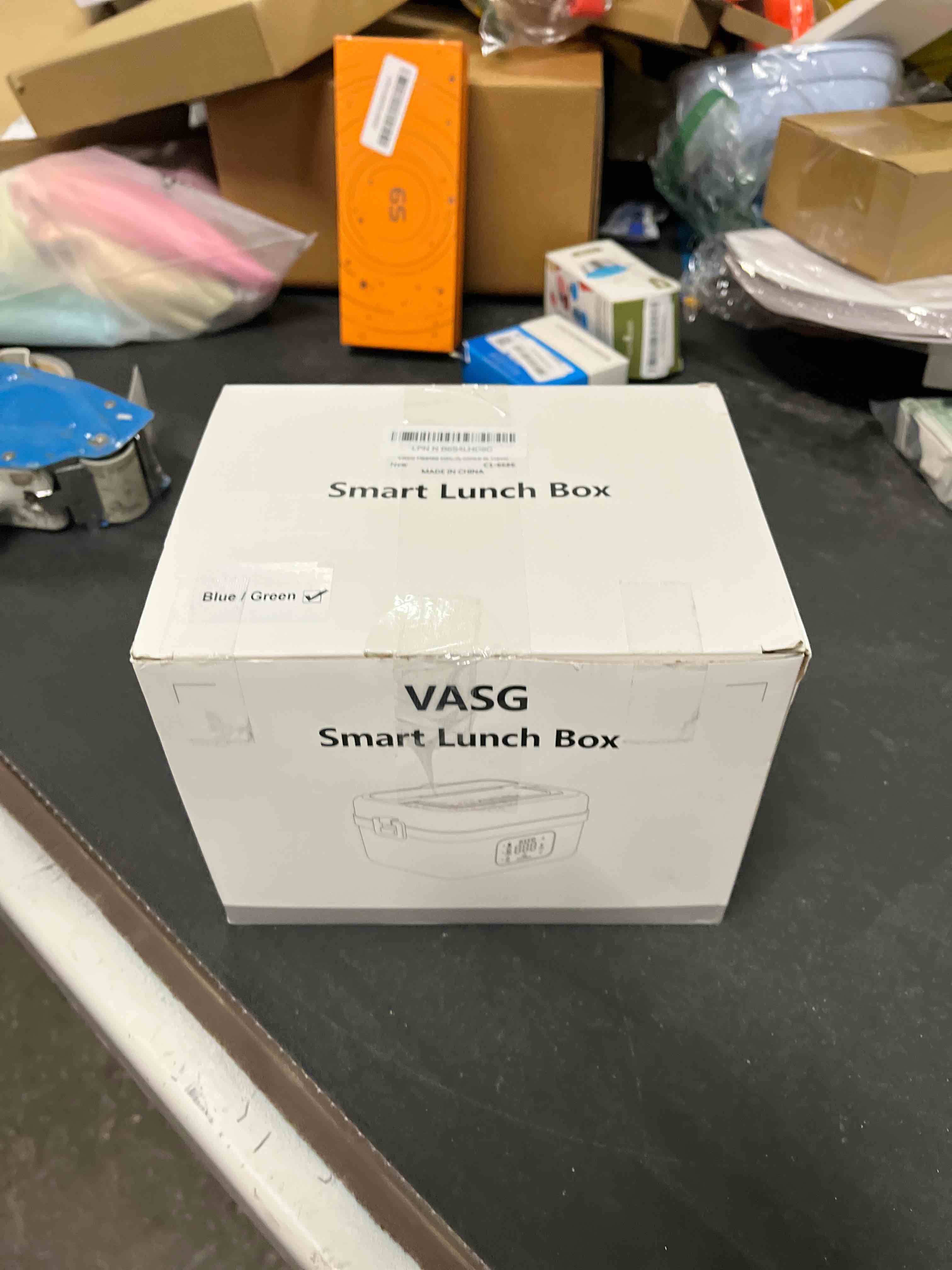 Condition photo showing Good Condition for vasg heated lunch box for adults, 16000mah cordless rechargeable electric lunch box with 1l stainless steel container, portable self-heating food warmer for work, construction, office & travel blue/green