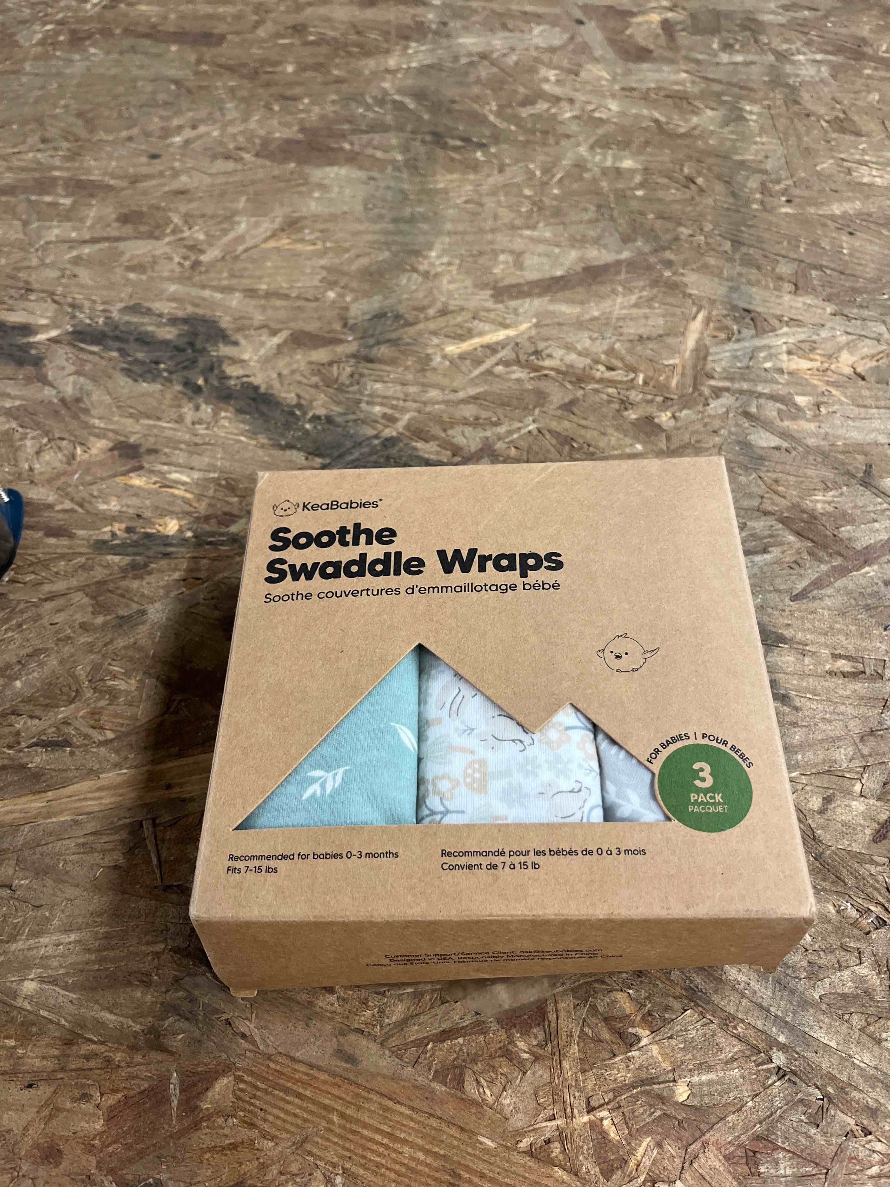 Condition photo showing Good Condition for 3-pack organic baby swaddle sleep sacks - swaddles for newborns, infant 0-3 months, baby girls, boys, soft & snug newborn sleep sack, nursery swaddling blankets (prairie, os) one size (0-3 months) prairie