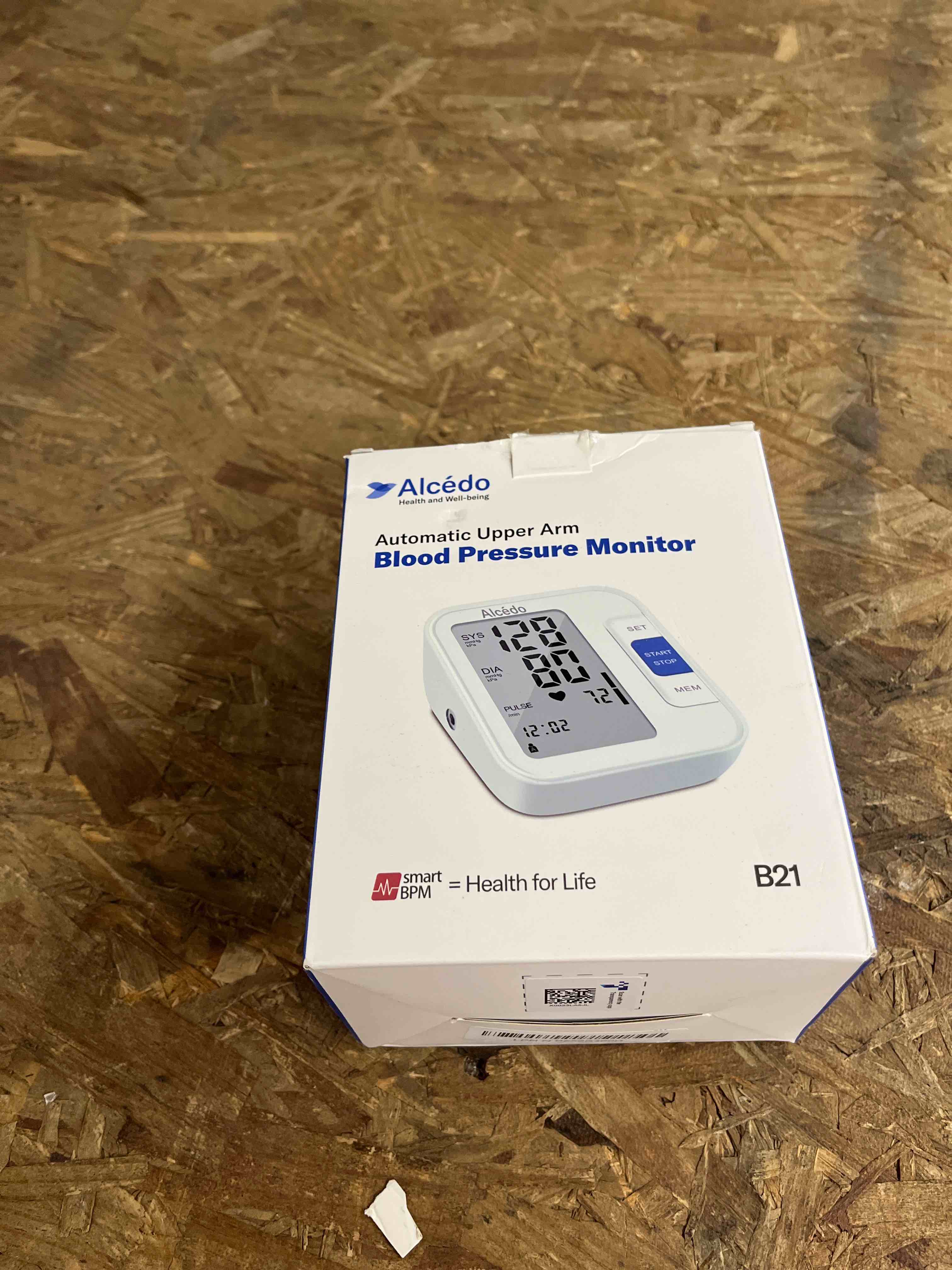 Condition photo showing Good Condition for alcedo blood pressure monitor for home use, automatic digital bp machine with large cuff for upper arm, lcd screen, 2x120 memory, talking function large screen