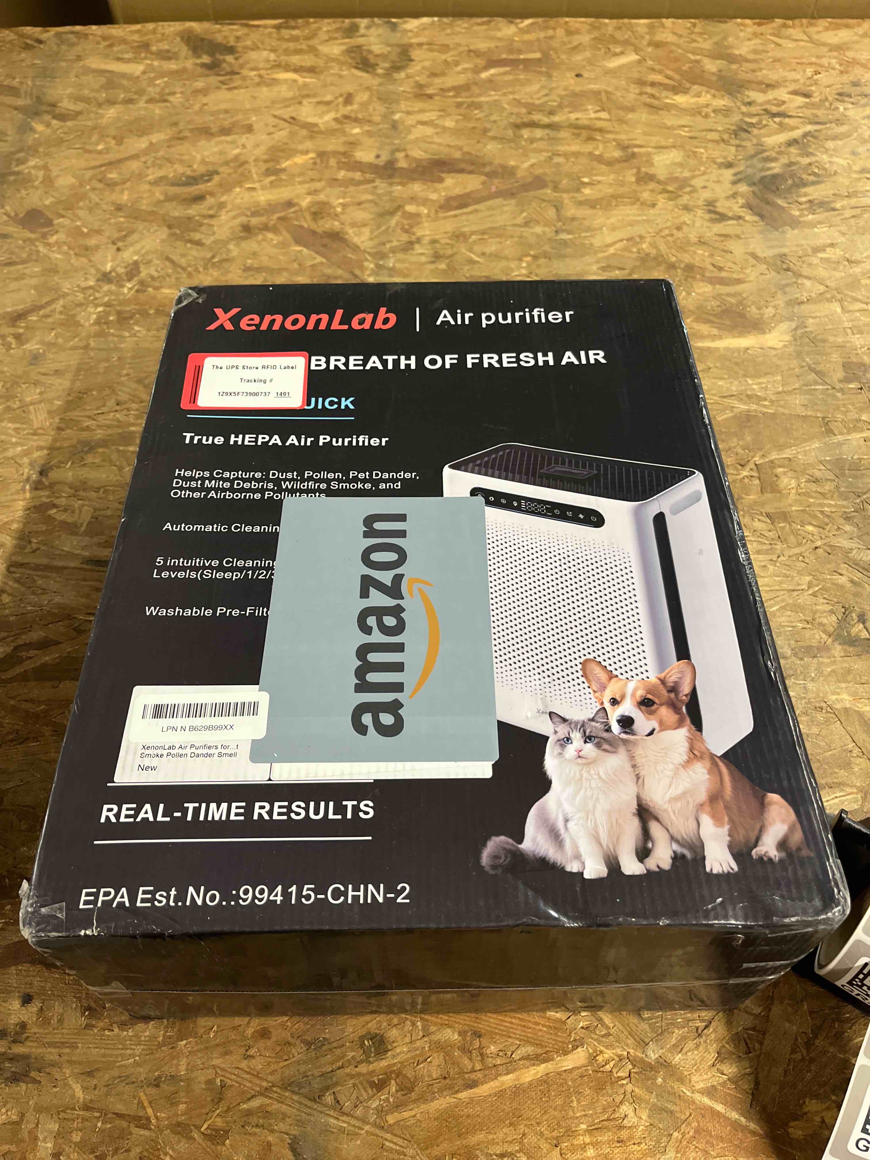 Condition photo showing Good Condition for air purifiers for home large room up to 2600 ft², hepa air purifier with washable filter & air quality display, powerful turbo mode air cleaner for pet hair odors smoke dust