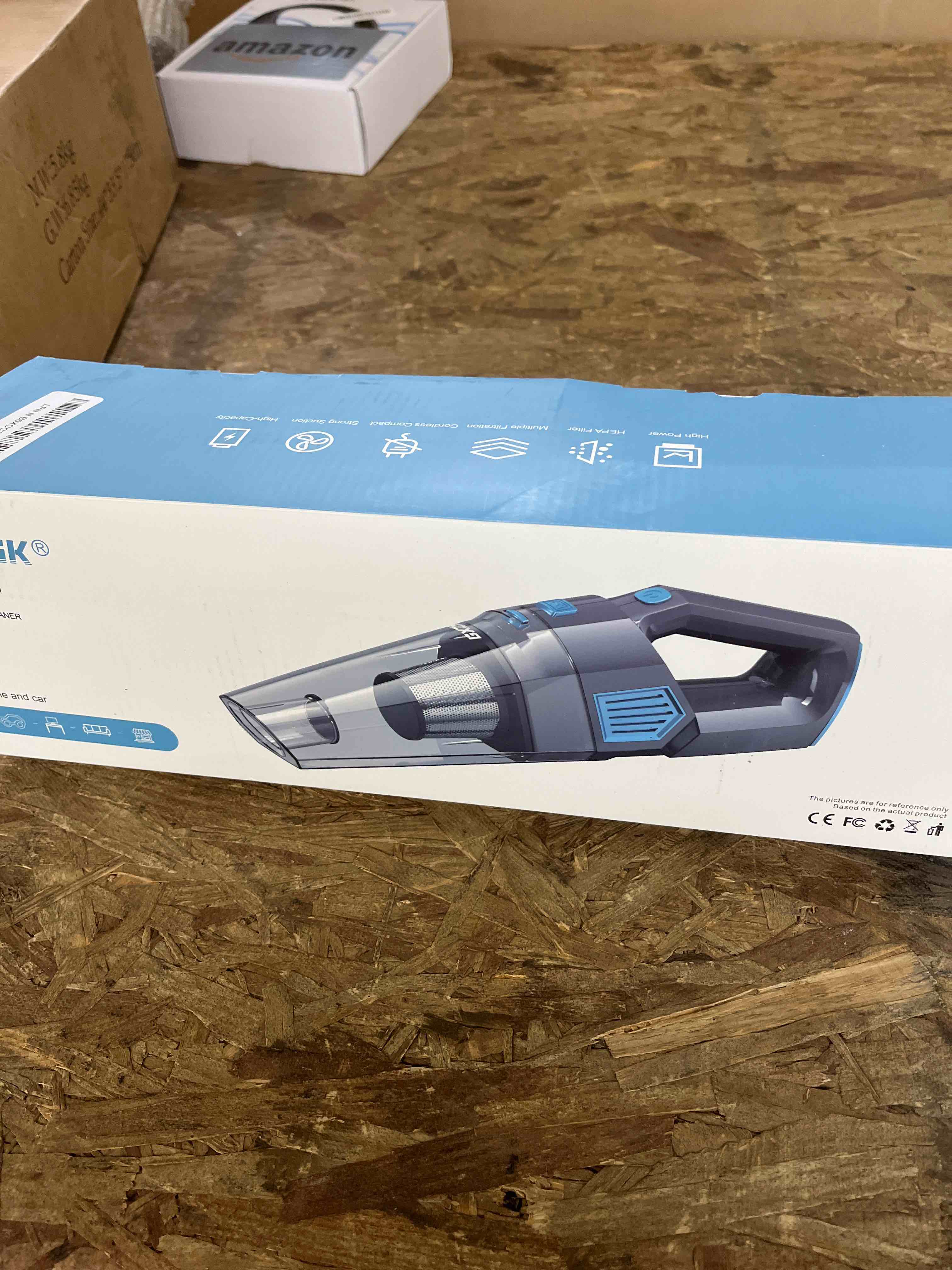 Condition photo showing Good Condition for handheld vacuum cordless, 15000pa strong suction hand held car vacuum cleaner rechargeable, portable hand vacuum with multi-nozzles & washable filter for home office, car, pets gray & blue
