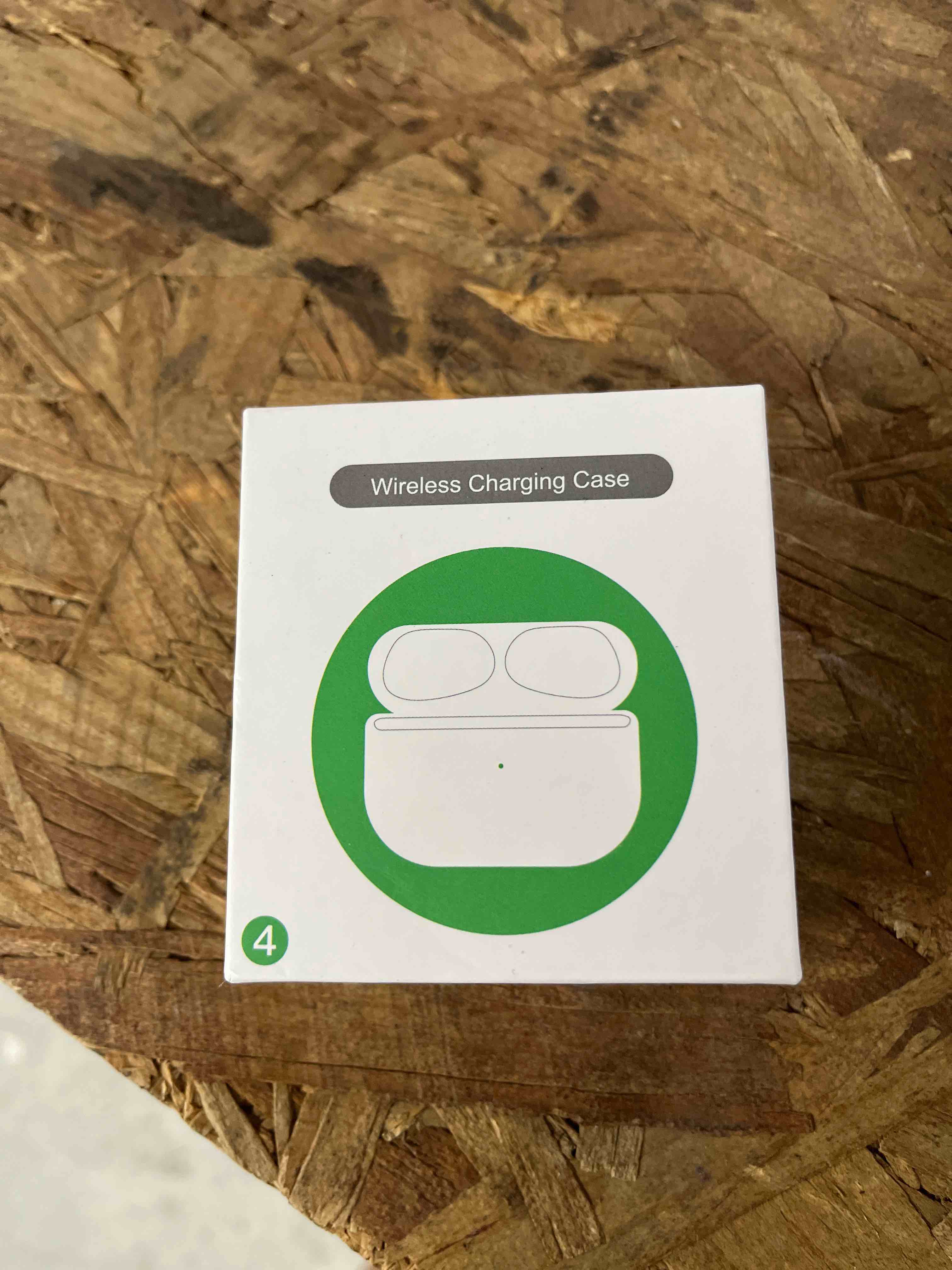 Condition photo showing Good Condition for wireless charging case replacement with airpods 3rd gen, only compatible with airpod 3rd generation charger cases, with blue-tooth pairing sync button & l-port, white (no earbuds)
