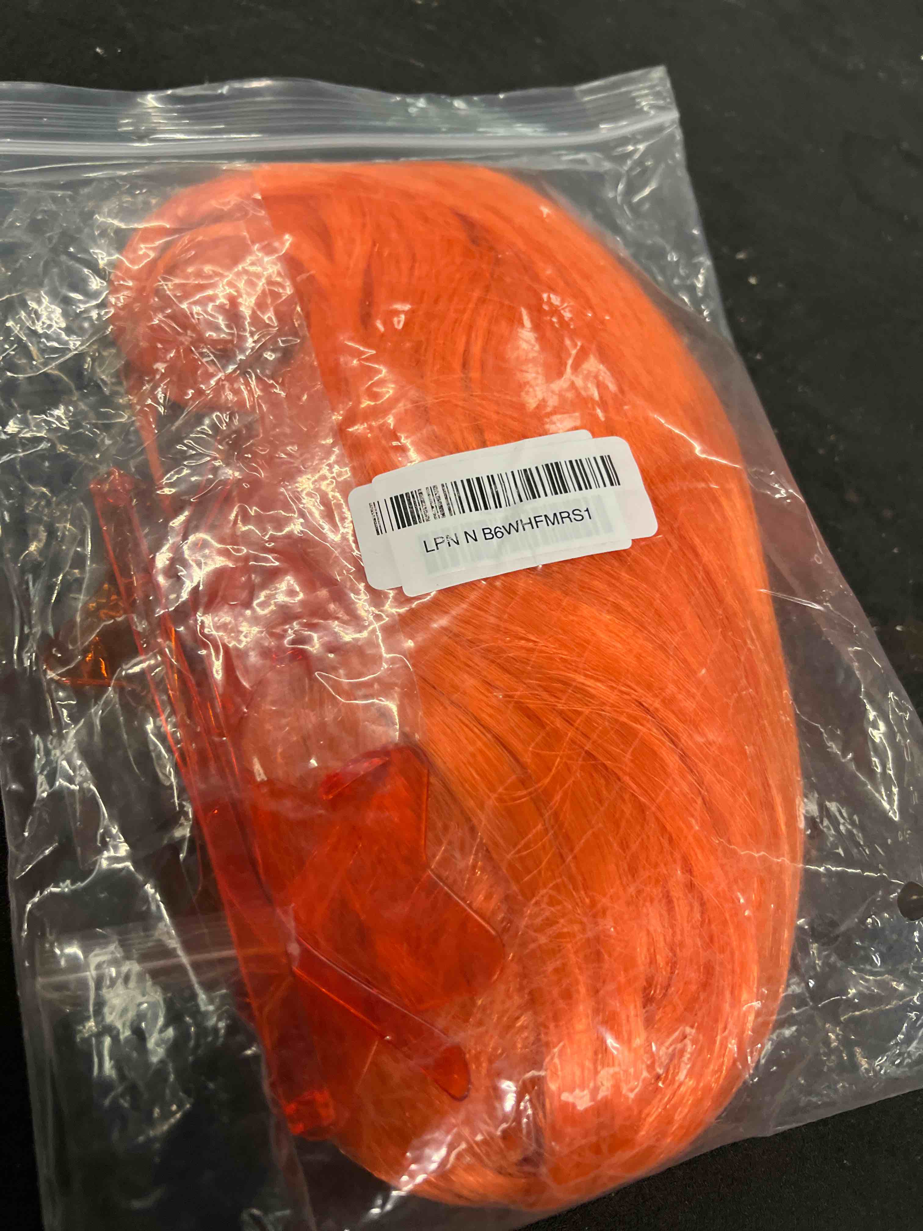 Condition photo showing Good Condition for anogol hair cap + (sunglasses) orange bob wig with bangs womens orange party wig with star shape sunglasses short cosplay hair for daily party outfit fun wigs halloween costume night club