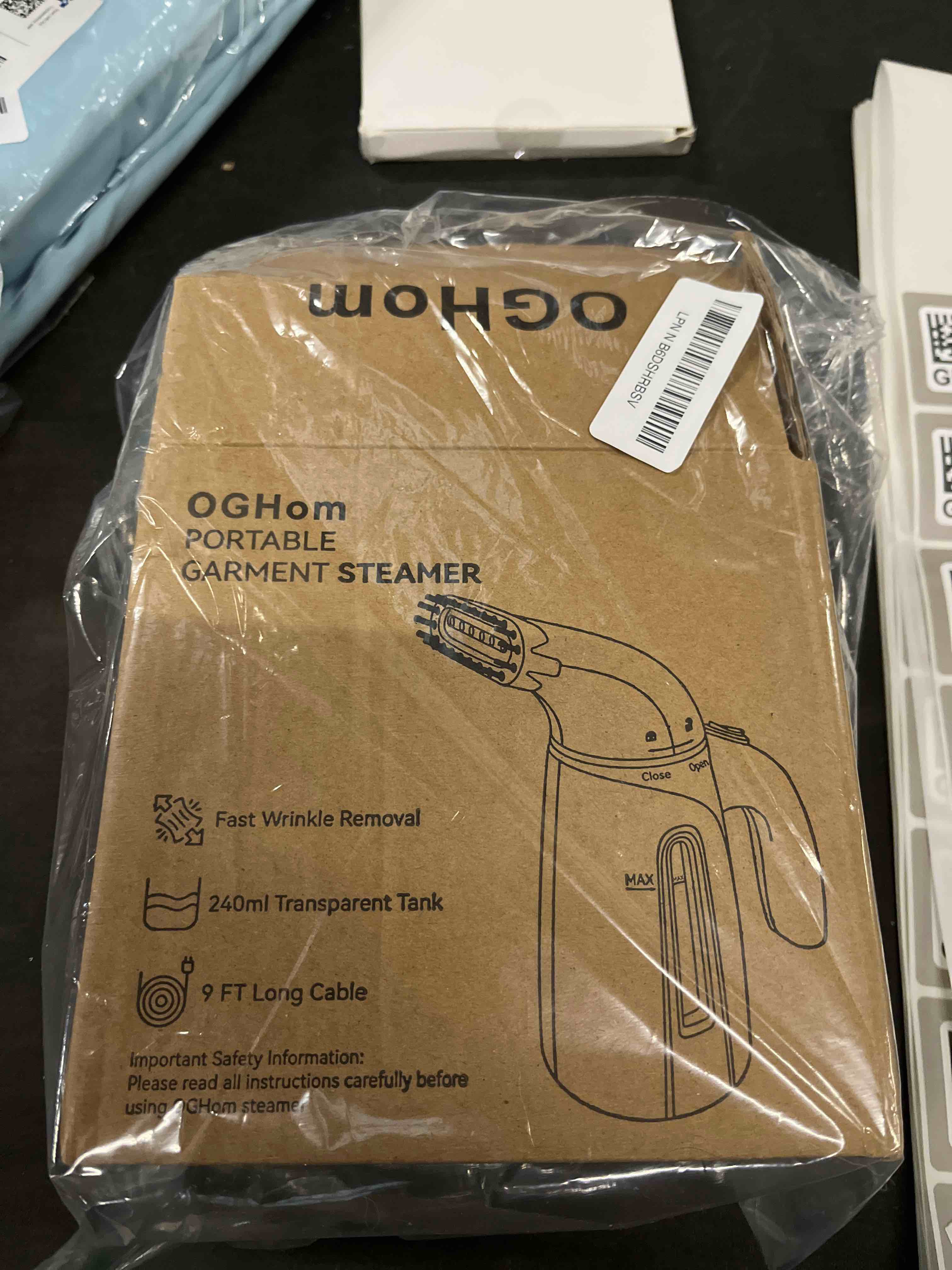 Condition photo showing Good Condition for oghom steamer for clothes, handheld clothing steamer for garment, 240ml big capacity 700w portable travel steam iron (blue)