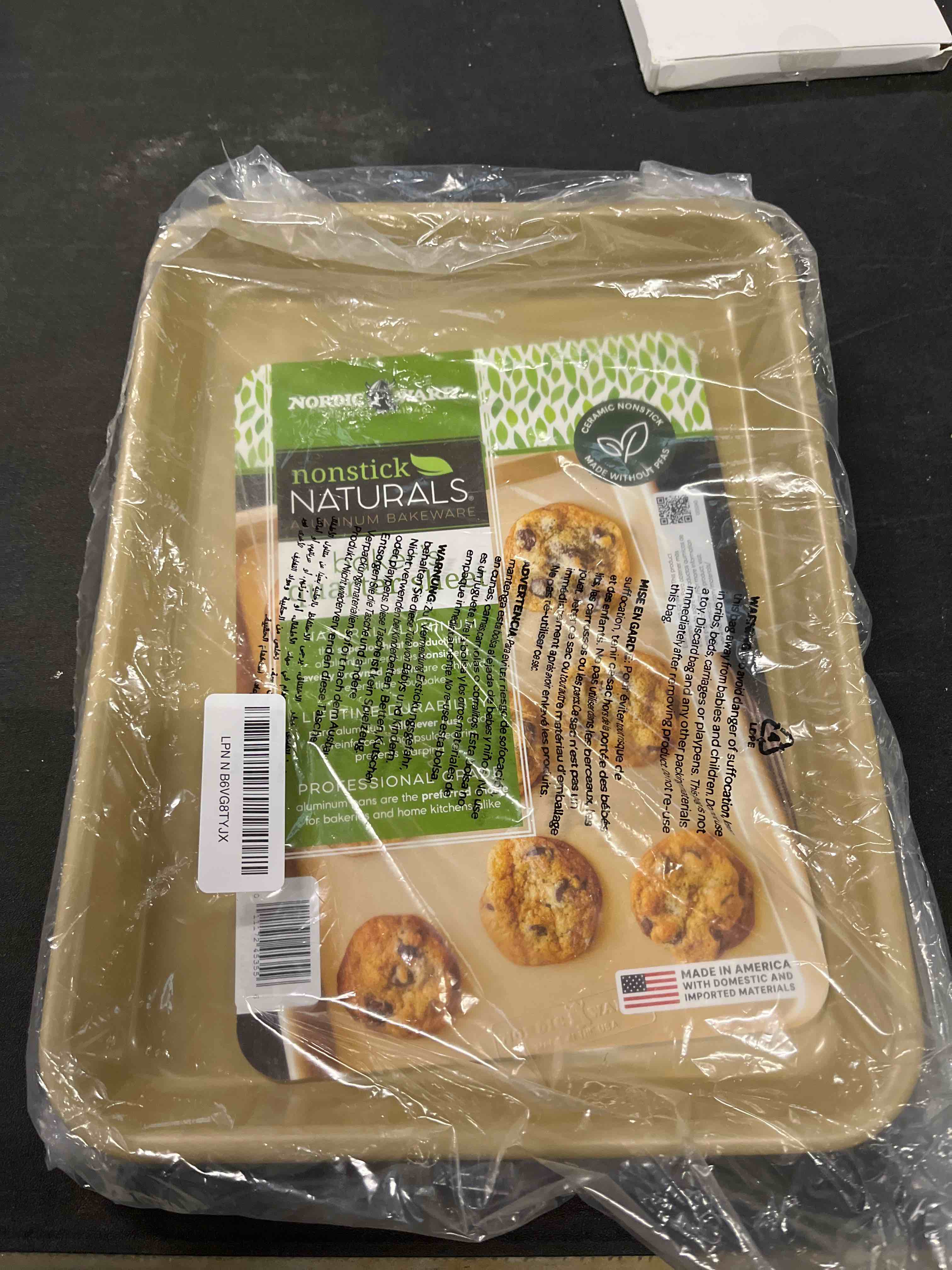 Condition photo showing Good Condition for nordic ware naturals nonstick quarter sheet, 2 count (pack of 1) quarter sheet pack of 2