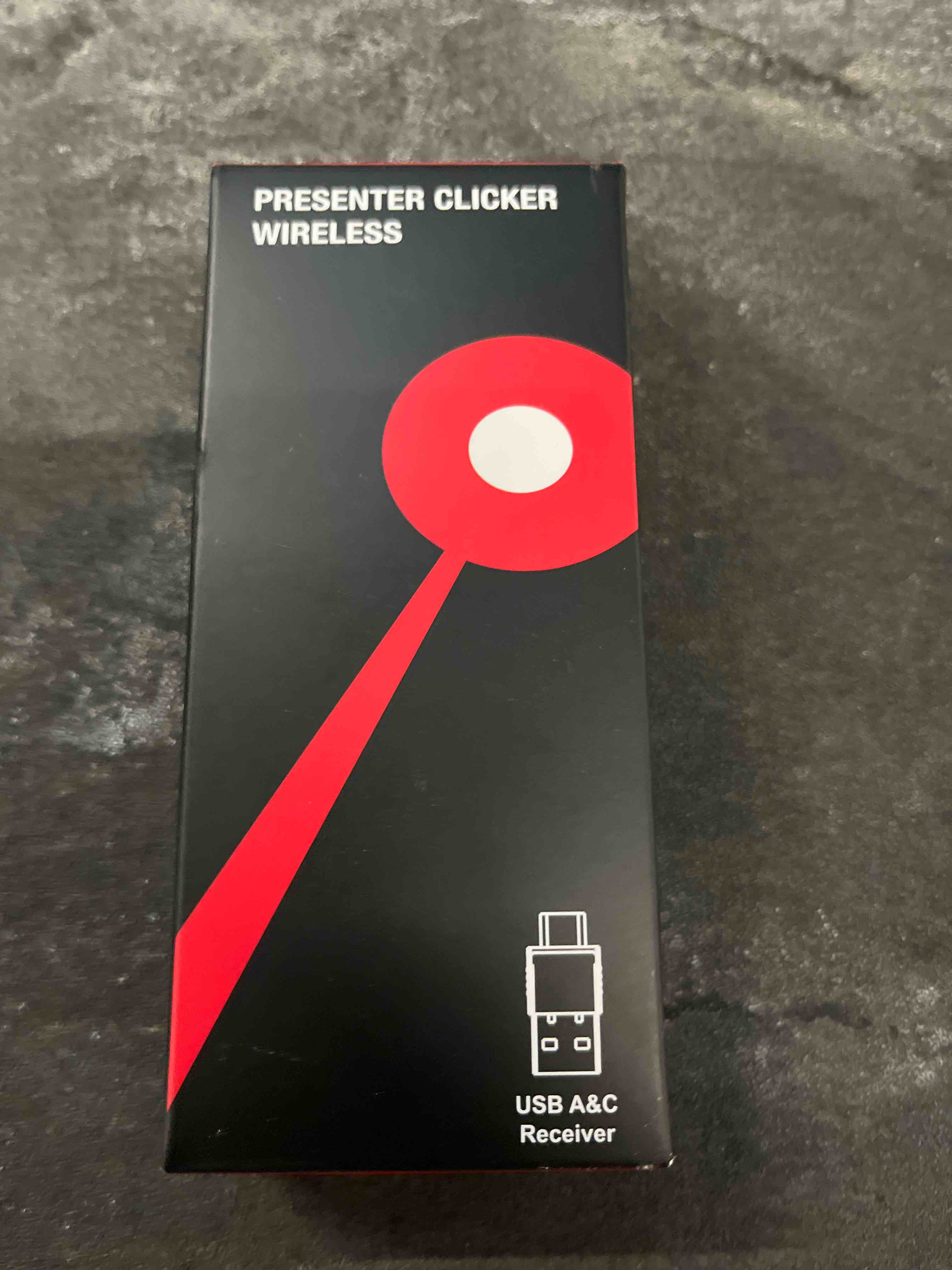 Condition photo showing Good Condition for dinostrike 2 in 1 type c and usb presentation clicker with air mouse control, rf 2.4ghz wireless presenter remote powerpoint clicker slide pointer advancer for computer laptop classroom office air mouse version