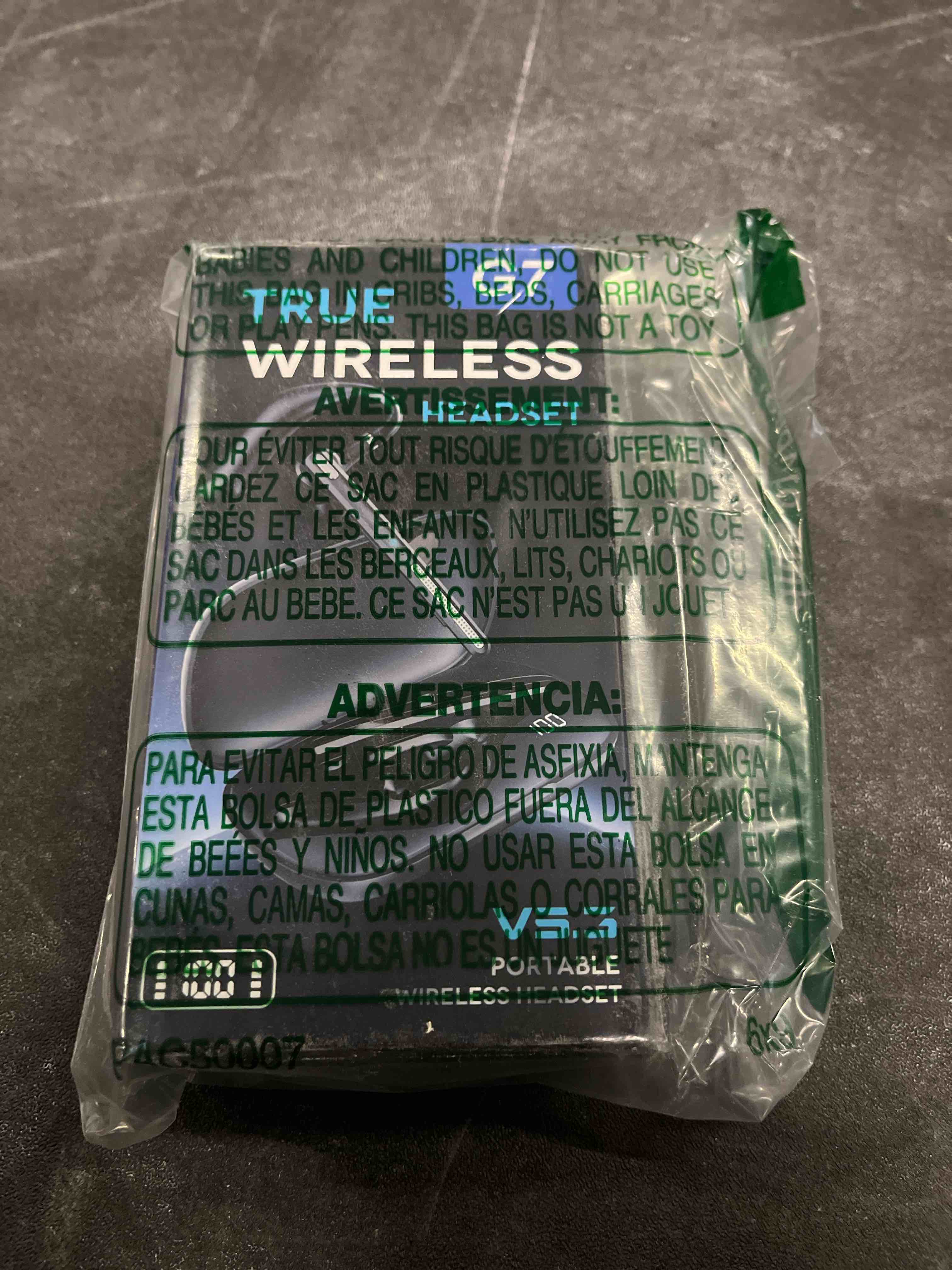 Condition photo showing Good Condition for bluetooth headset v5.3, wireless earpiece with 500mah charging case 72hrs talking time hand-free headphones with noise canceling mic for office/driving/business,black