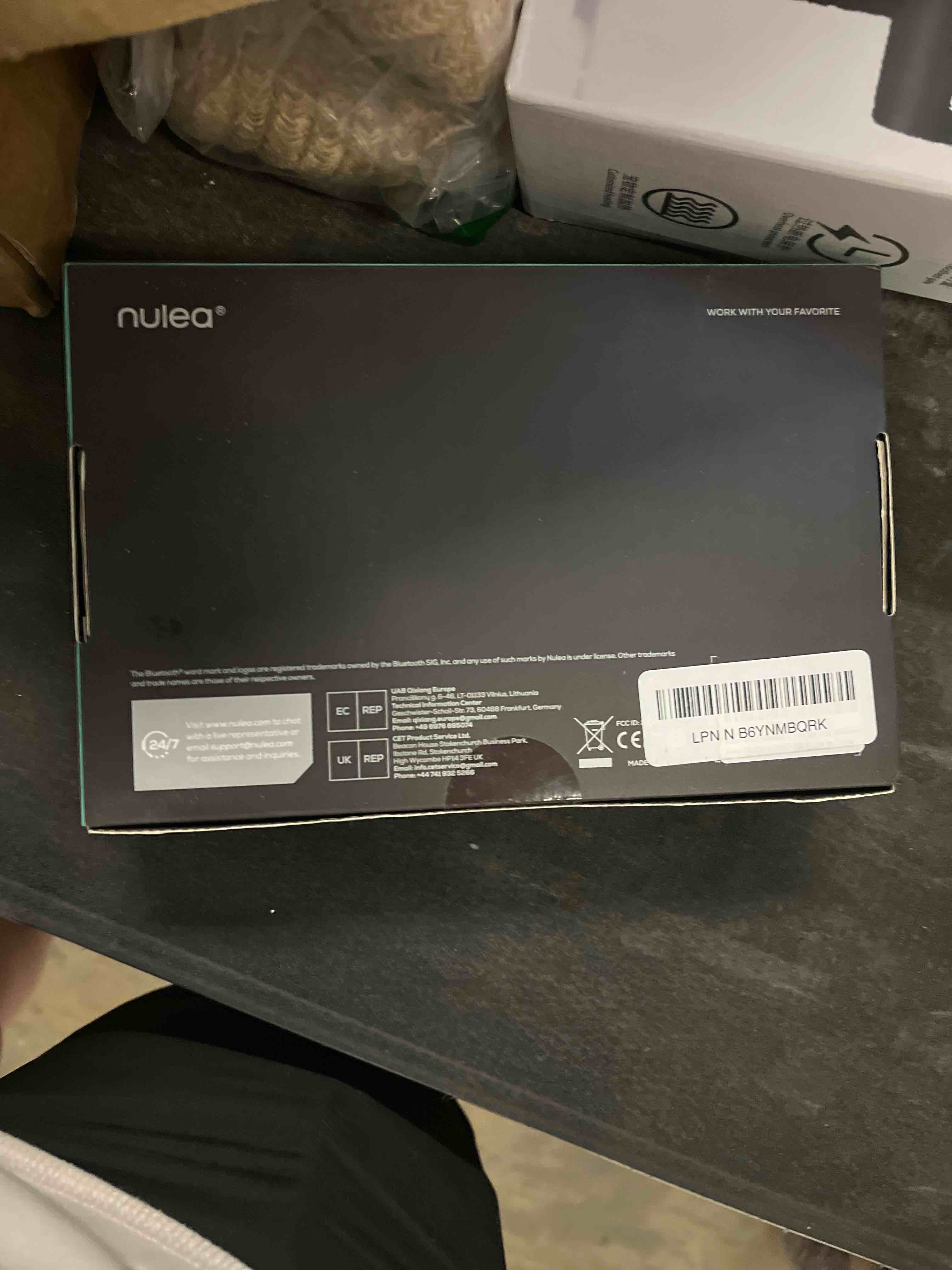 Condition photo showing Good Condition for nulea m501 wireless trackball mouse, rechargeable ergonomic, easy thumb control, precise & smooth tracking, 3 device connection (bluetooth or usb receiver), compatible for pc, laptop, mac, windows. a-red