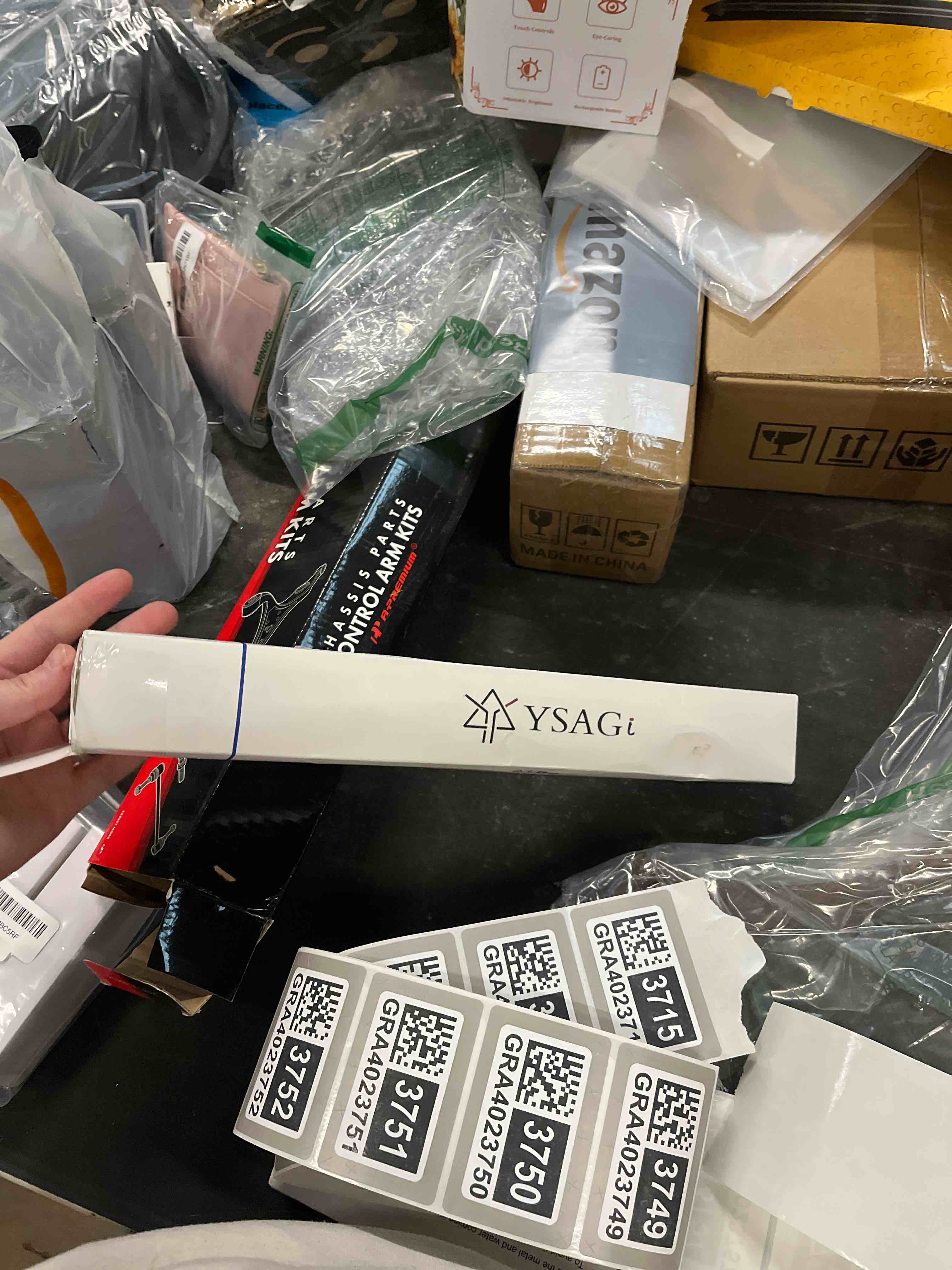 Condition photo showing Good Condition for ysagi leather desk protector, office mat, large mouse mat, non-slip pu leather blotter, laptop desk mat, waterproof writing pad for office and home (dark blue, 23.6" x 13.8") dark blue 23.6" x 13.8"