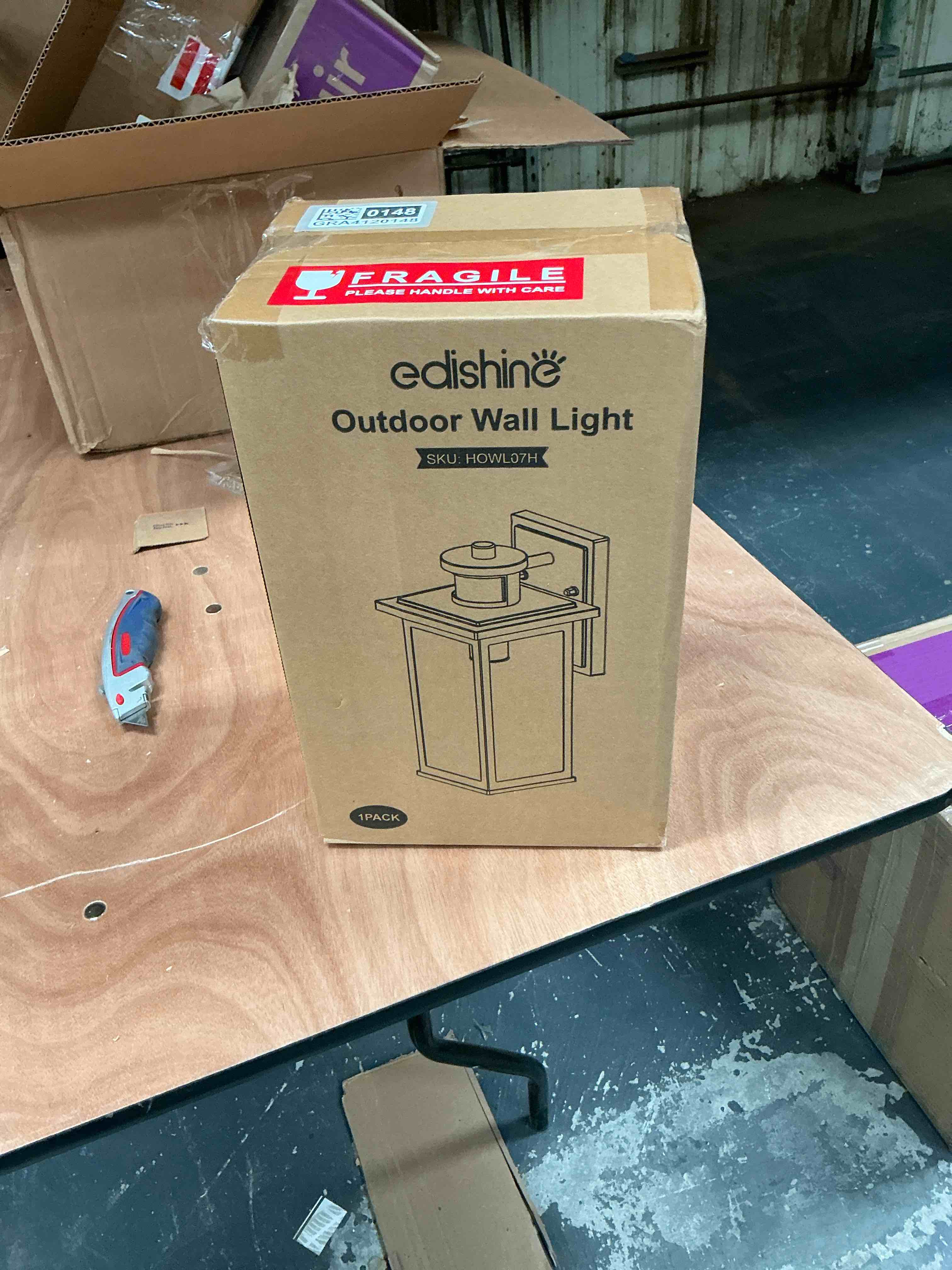 Condition photo showing Good Condition for EDISHINE, OUTDOOR WALL SCONCES LIGHT WITH MOTION SENSOR