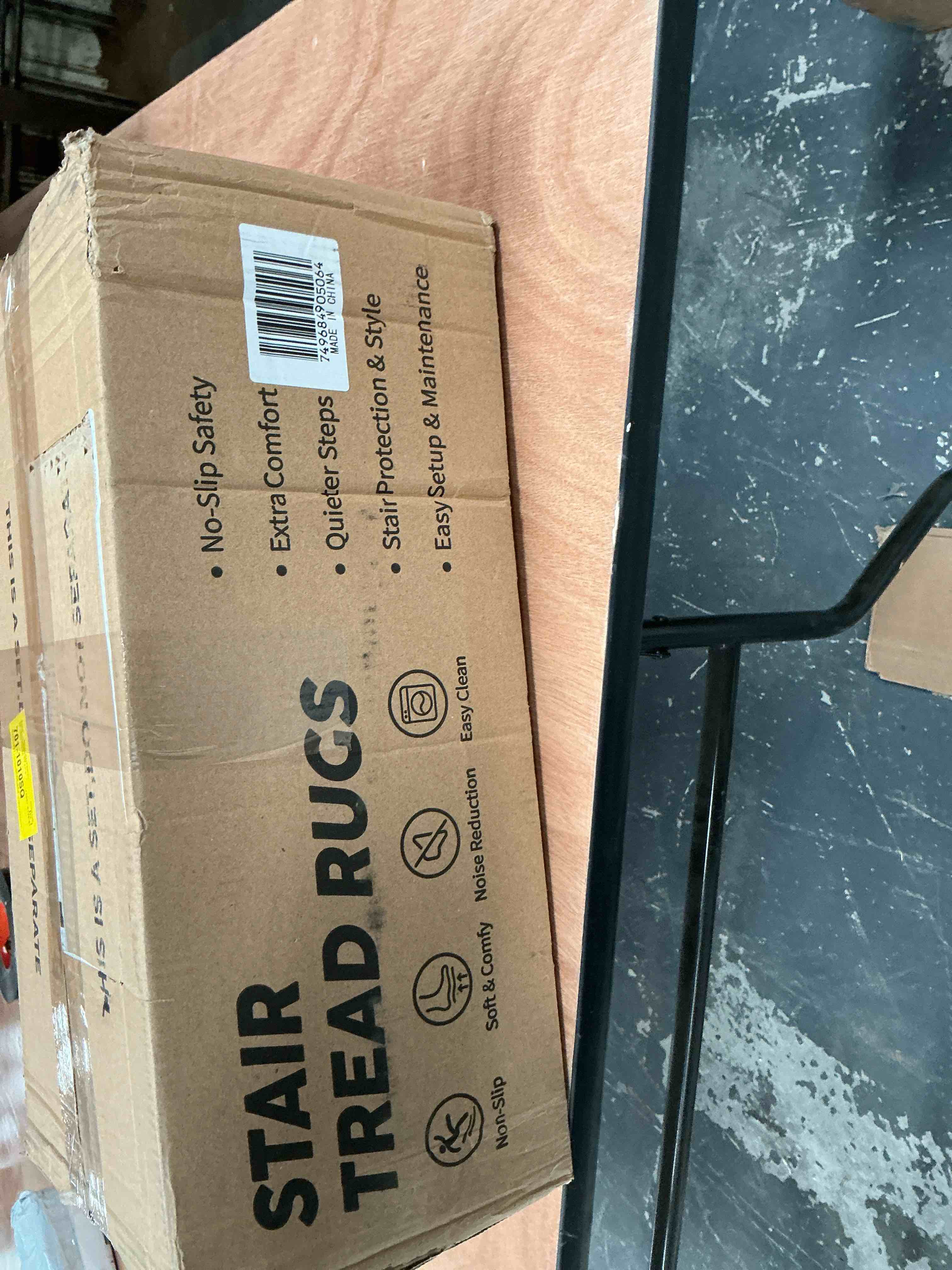 Condition photo showing Good Condition for STAIR TREAD, RUGS, GRAY COLOR