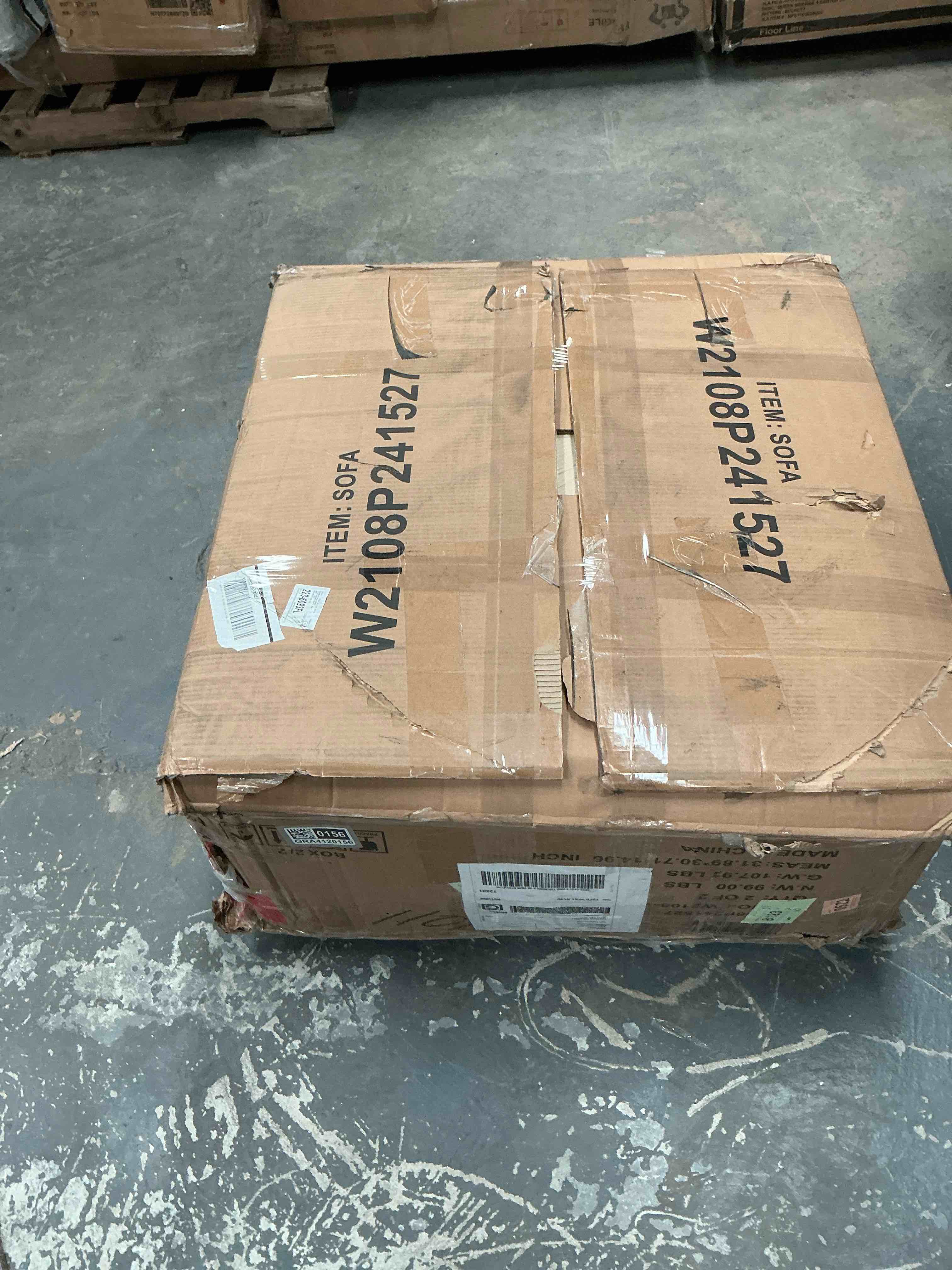 Condition photo showing Good Condition for (INCOMPLETE BOX 2 ONLY) CREAM COLOR SOFA