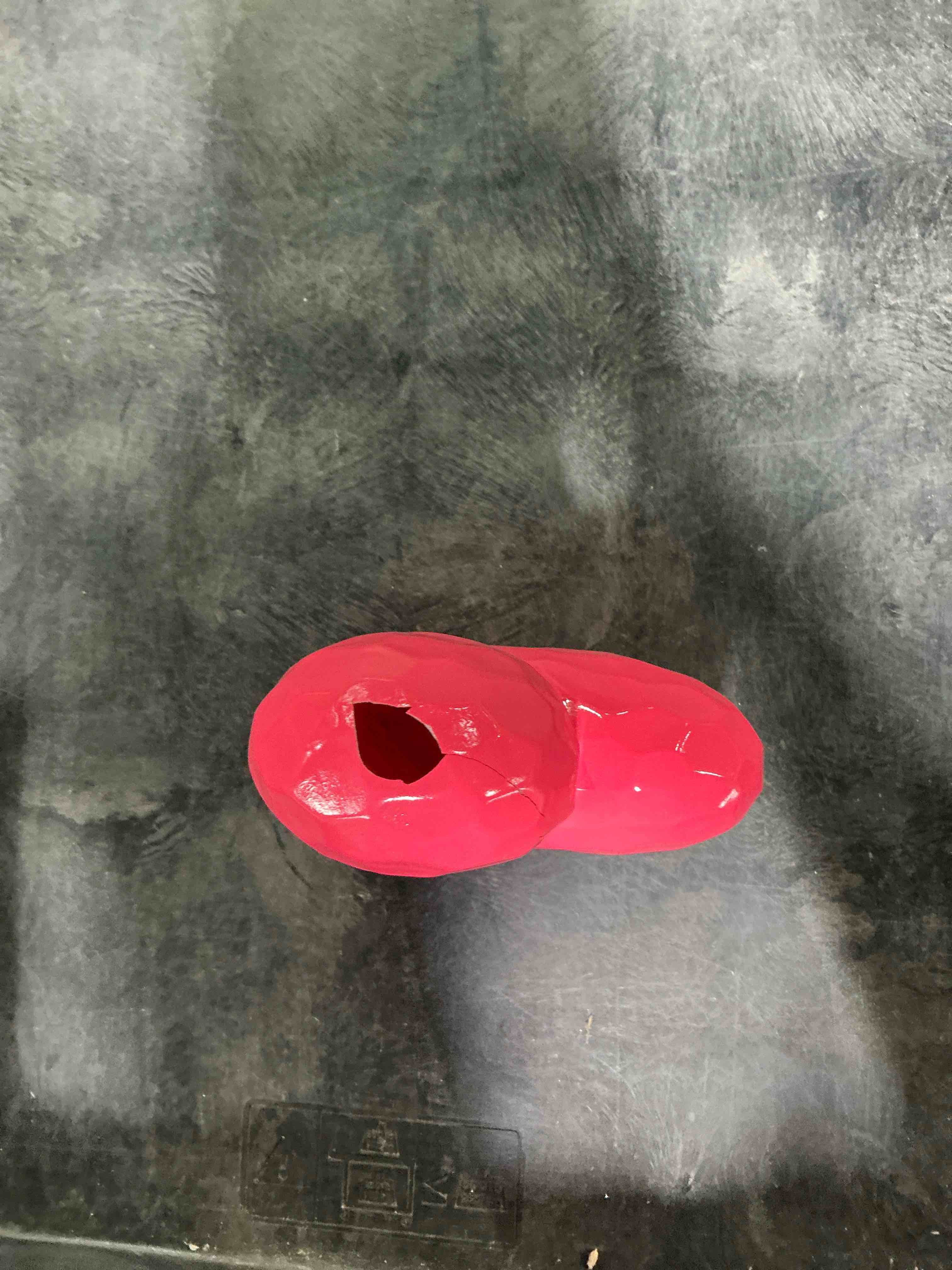 Condition photo showing Good Condition for (BROKENTOP) PLASTIC PINK HEART TABLE TOP DECORATION