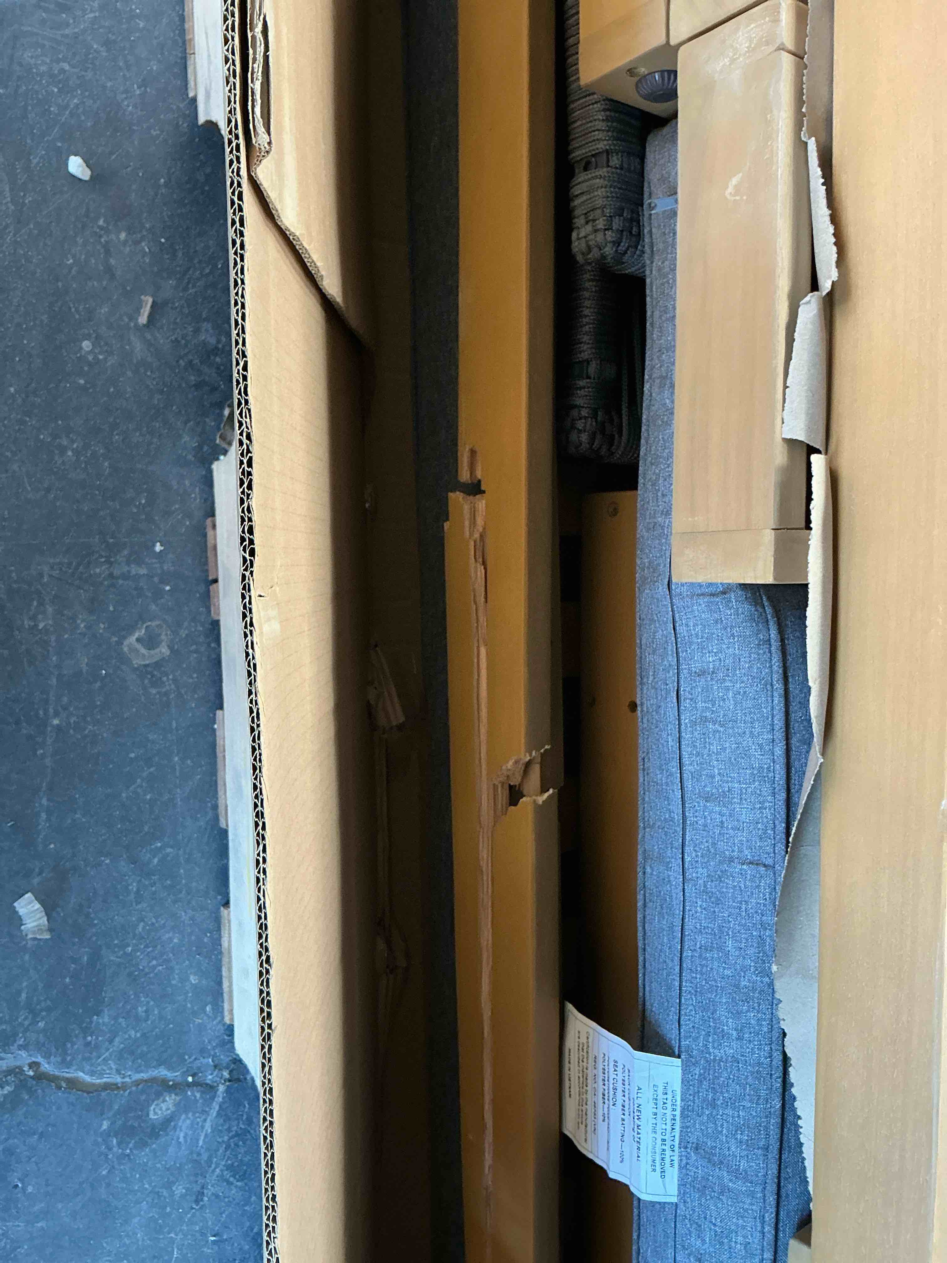 Condition photo showing Good Condition for (INCOMPLETE BOX ONE ONLY BROKEN BOARD) FOUR AND ONE BABY CRIB, TODDLER BED WITH STORAGE SHELVES