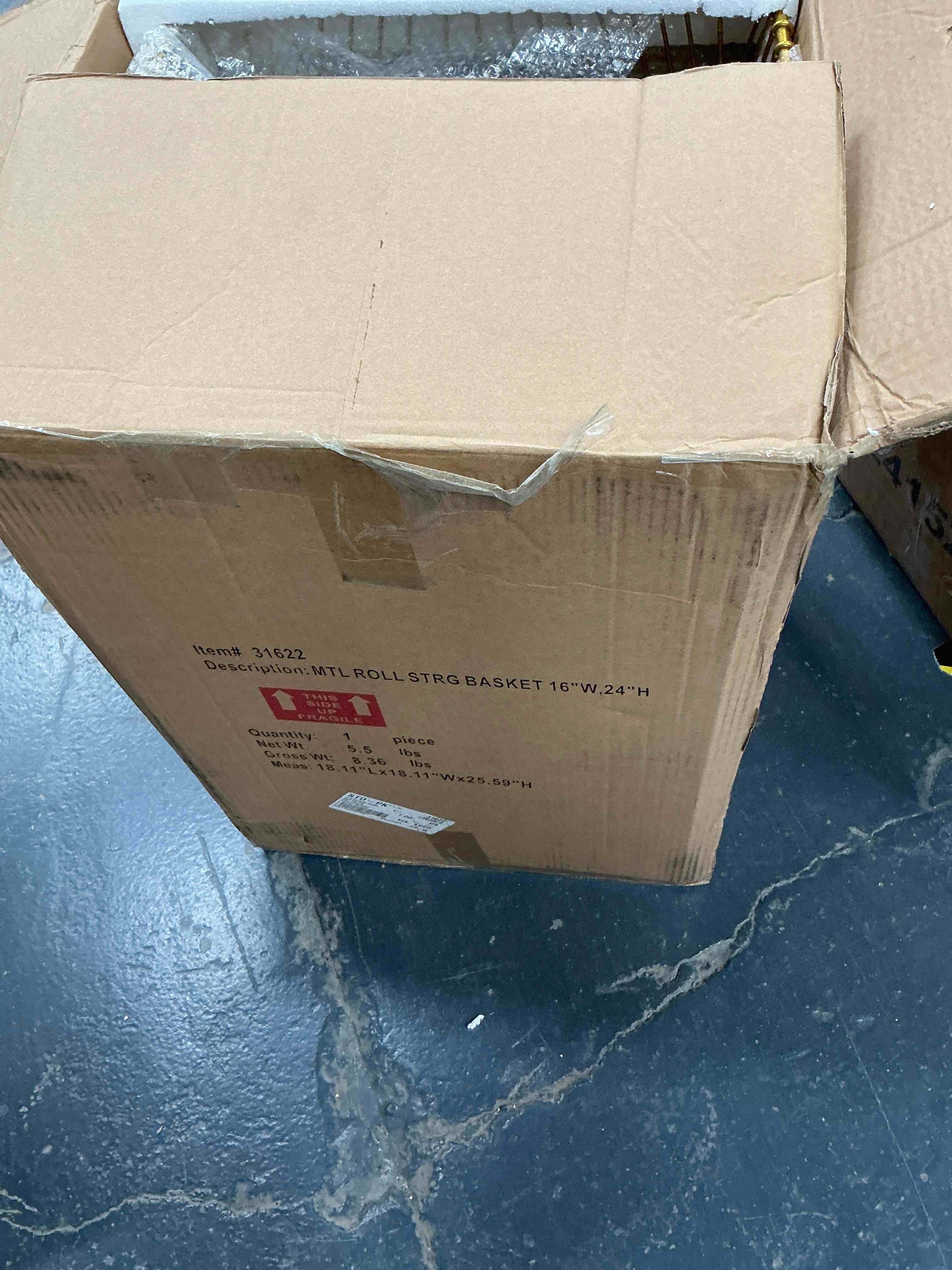 Condition photo showing Good Condition for METAL ROLLING BASKET