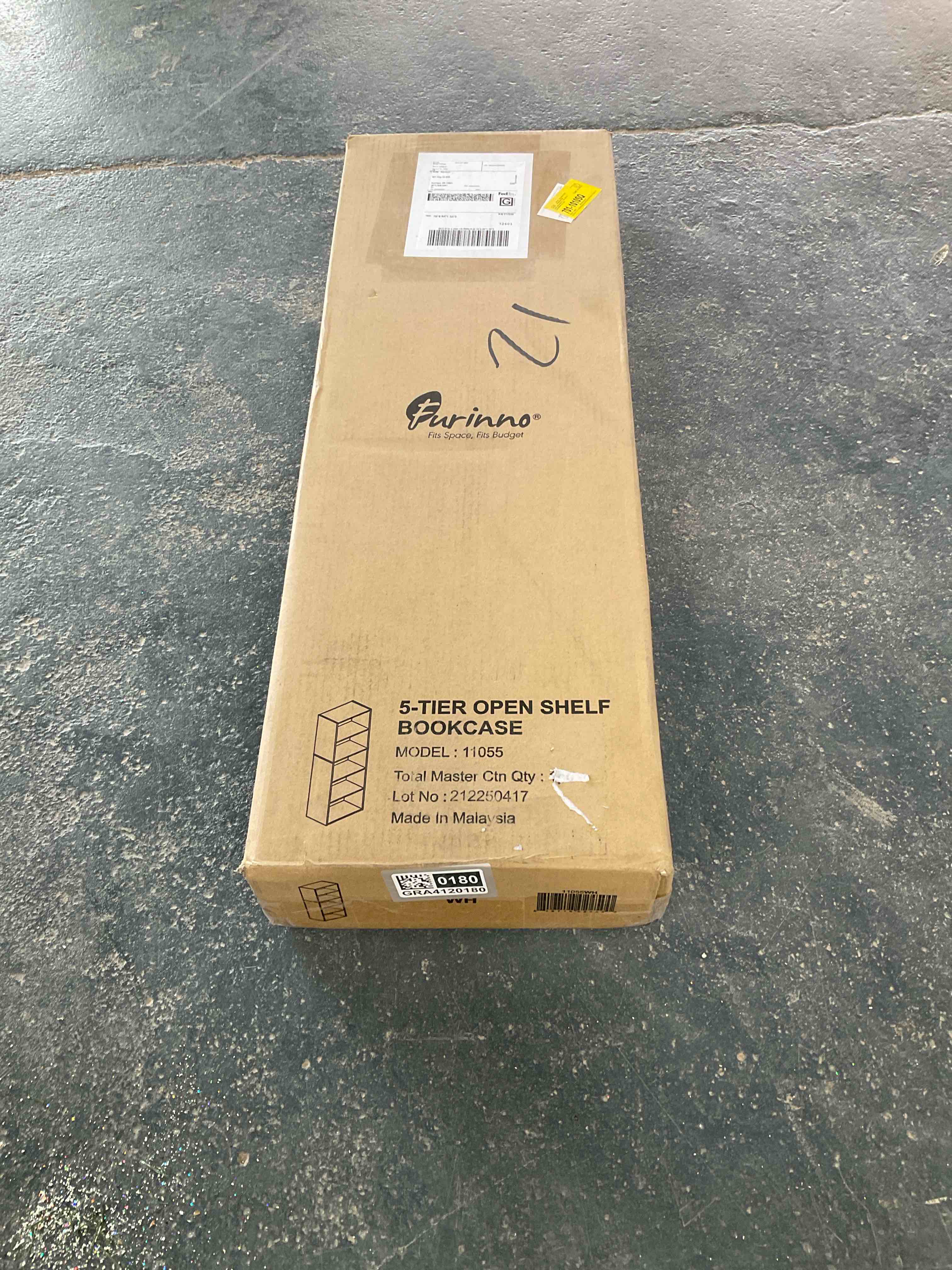 Condition photo showing Good Condition for FURINNO, FIVE TIER OPEN SHELF BOOKCASE