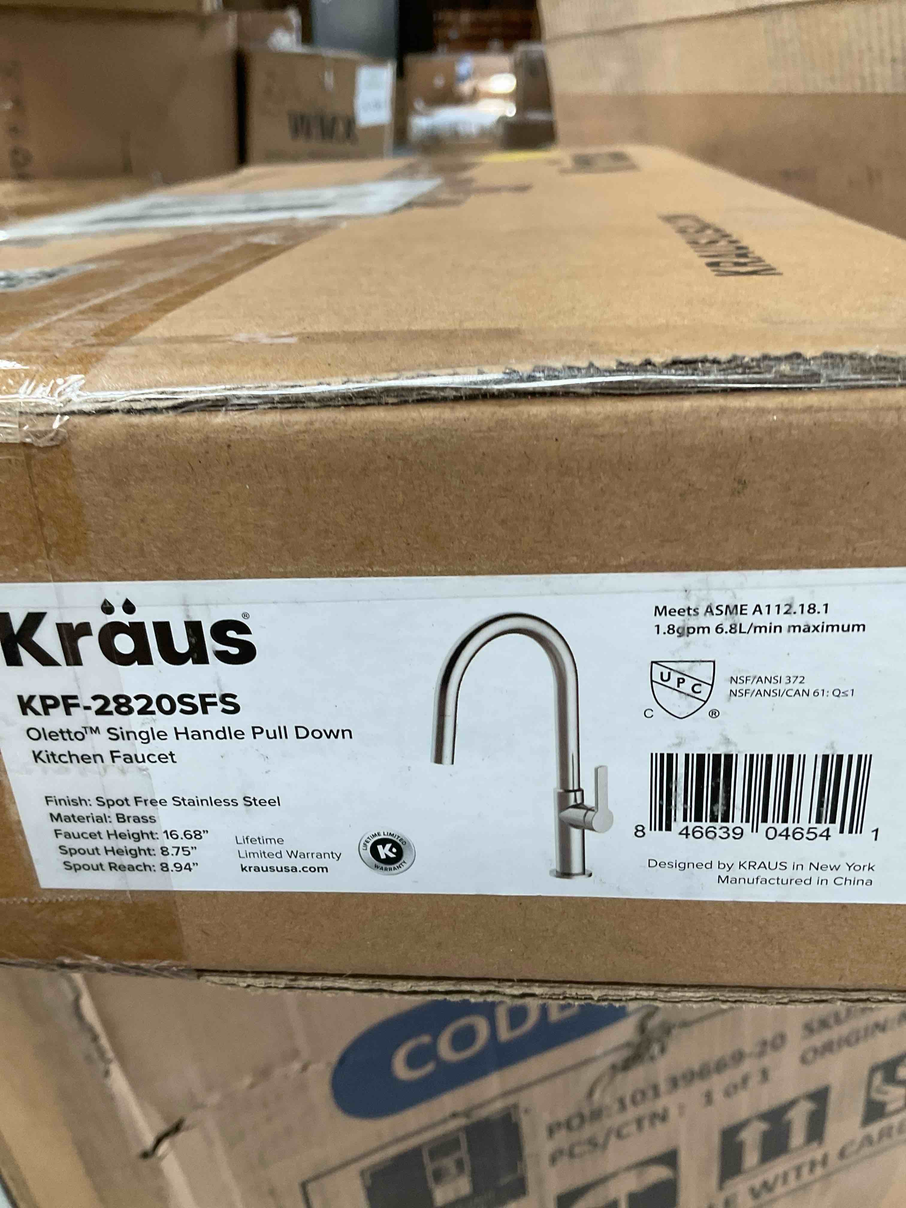 Condition photo showing Good Condition for KRAUS, OLETTO SINGLE HANDLE, PULL DOWN KITCHEN FAUCET