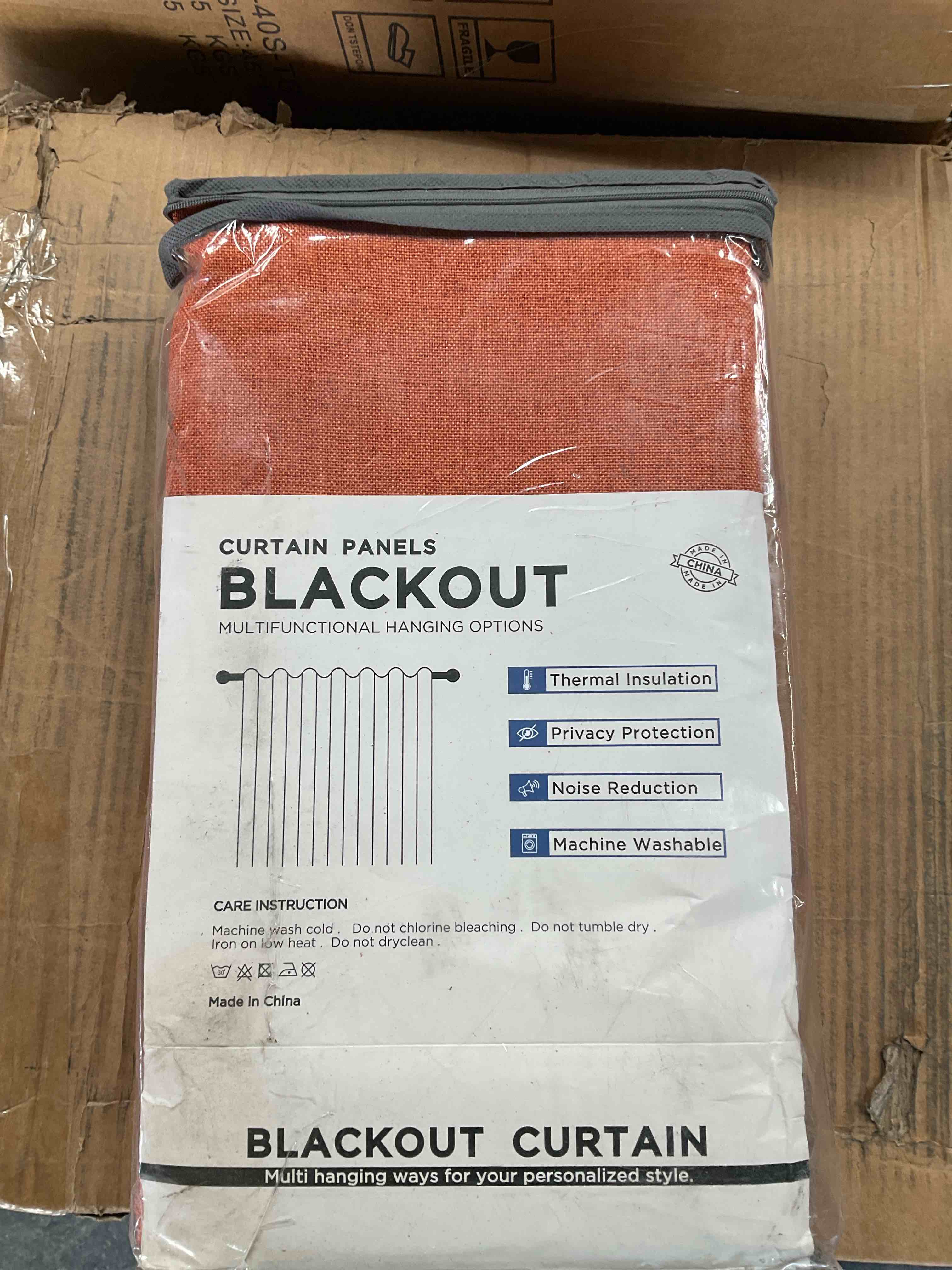 Condition photo showing Good Condition for BURNT ORANGE, BLACKOUT CURTAINS
