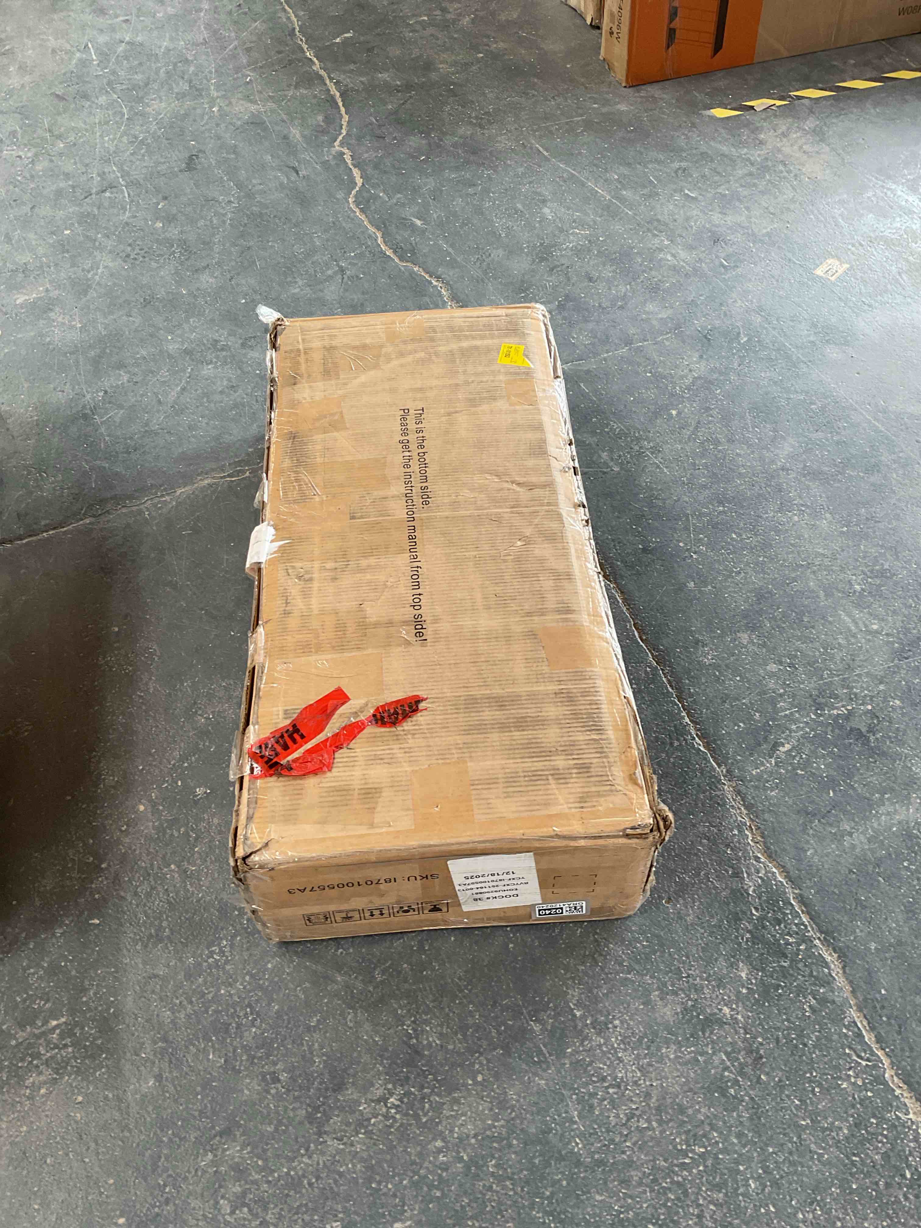 Condition photo showing Good Condition for 71\u0027\u0027 Tall Kitchen Pantry Storage Cabinet with LED Lights and Power Outlet, Tall Farmhouse Kitchen Hutch with Microwave Stand,Drawers, Globet Hooks and Adjustable Shelves for Dining Living Room