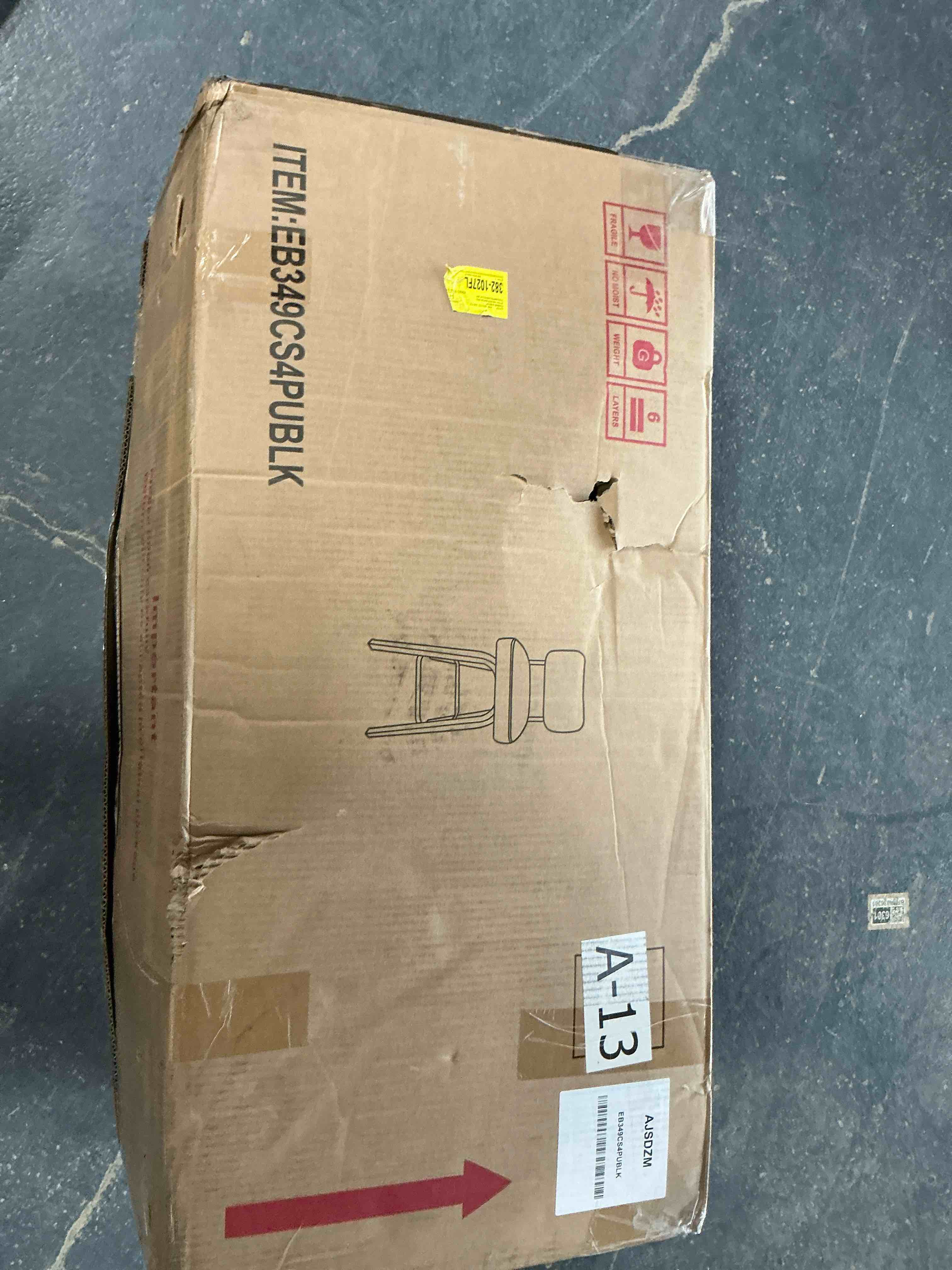 Swivel Upholstered Counter Stool With Wood Frame