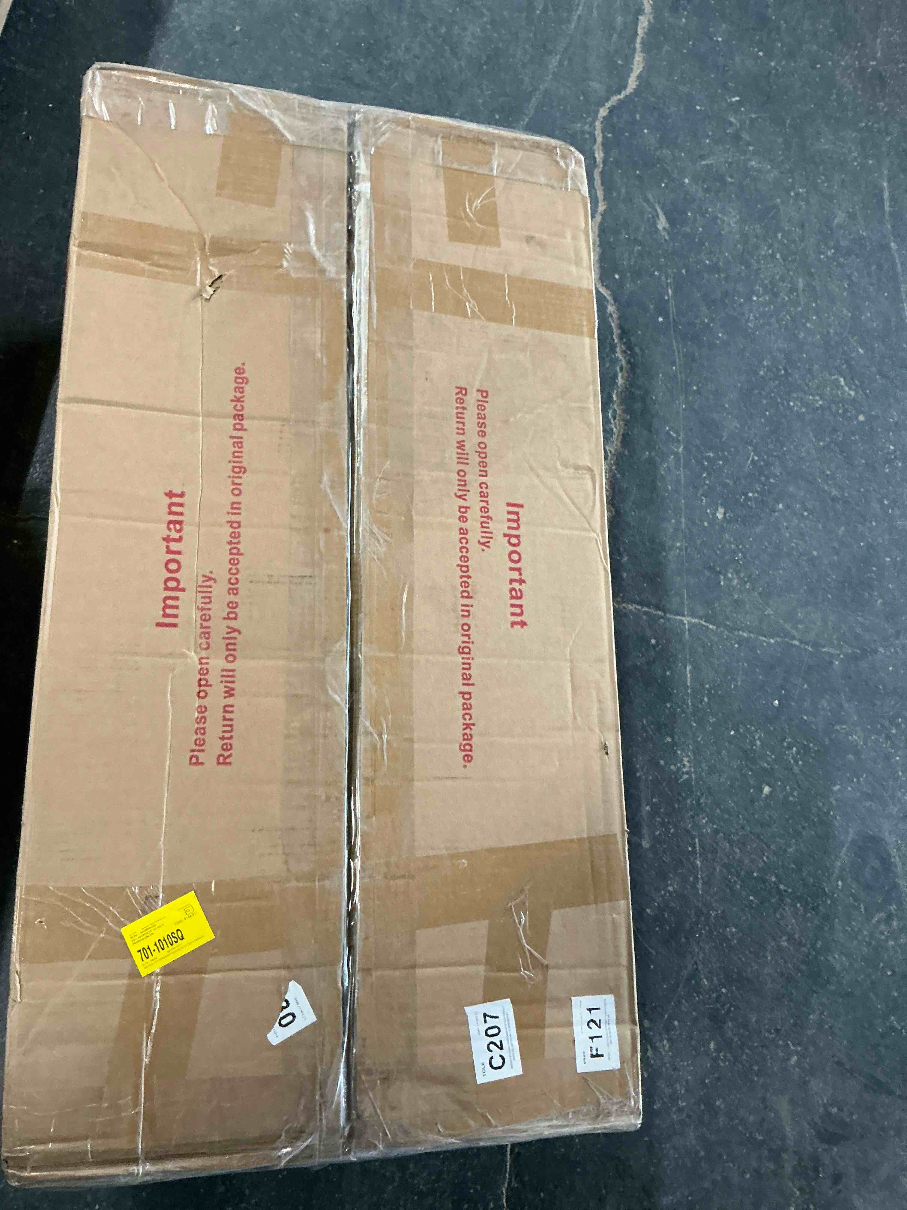 Condition photo showing Good Condition for Swivel Upholstered Counter Stool With Wood Frame