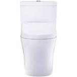 Condition photo showing As Is for TOTOÂ® WASHLET+Â®  Aquia IV Two-Piece Elongated Dual Flush 1.28 and 0.9 GPF Toilet and WASHLET S5 Bidet Seat, Cotton White - MW4463446CEMGN#01