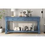Aiyonna 63" Console Table,Entryway Table,Sofa Table with 3 functional drawers and a bottom shelf