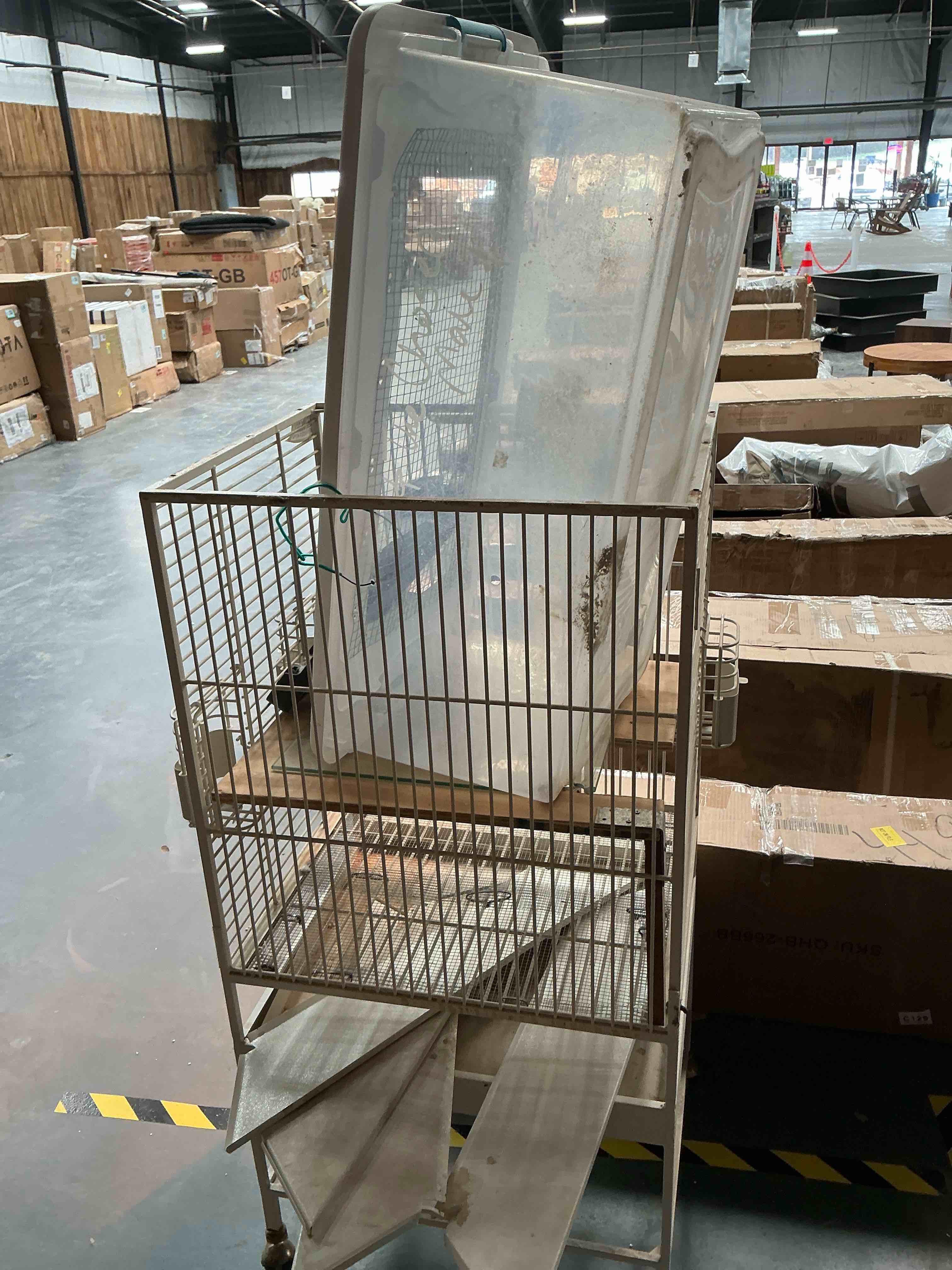 Condition photo showing As Is for bird cage 