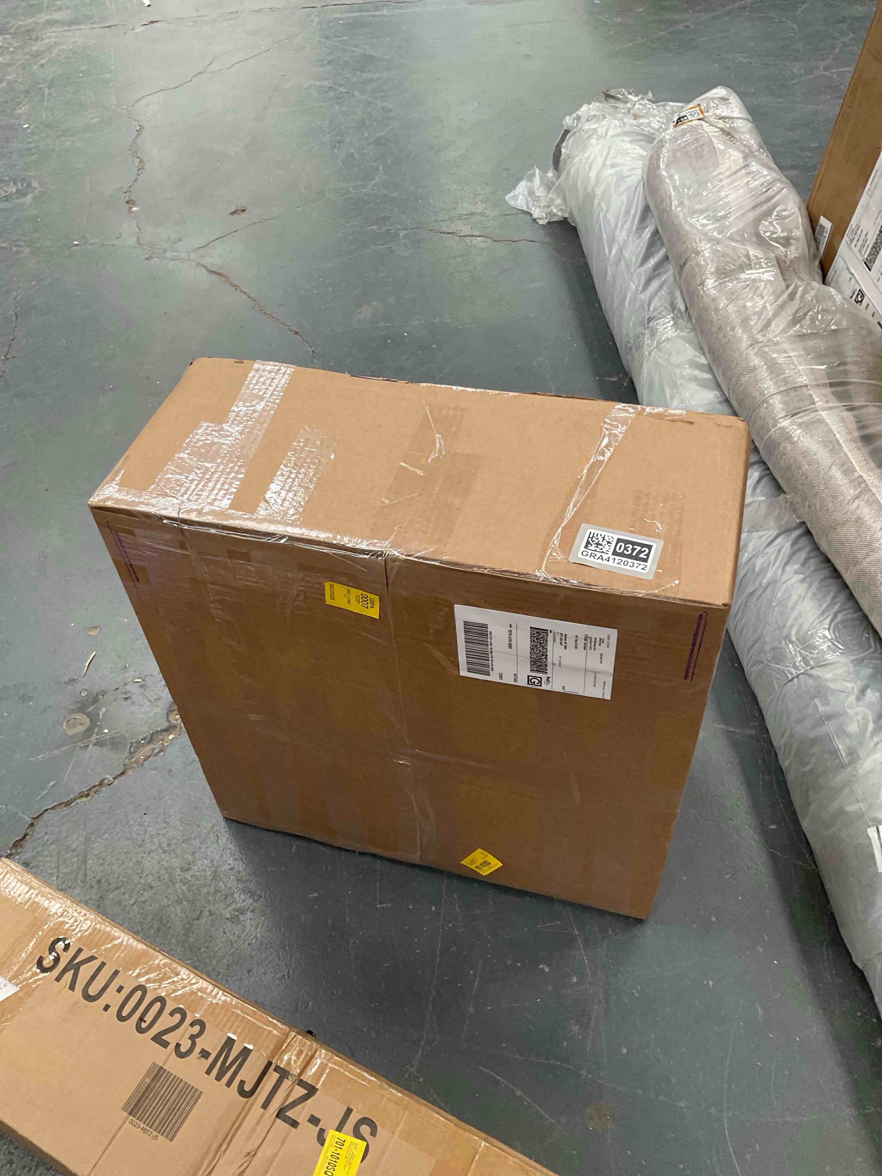 Condition photo showing Good Condition for Maven Lane Adrien Backless Saddle Kitchen Stool with Fabric Upholstery