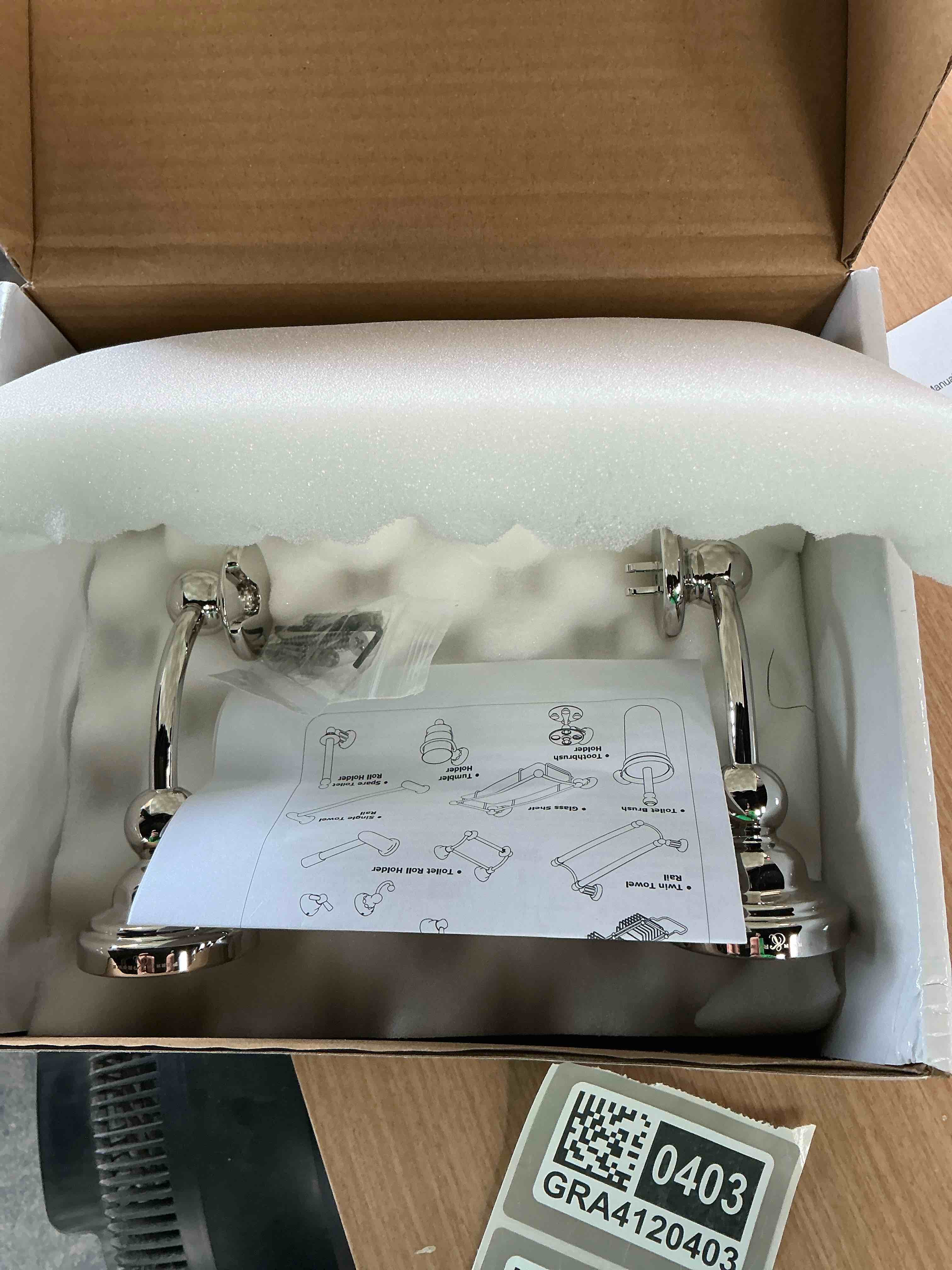 Condition photo showing Good Condition for Edwardian Toilet Paper Holder With Lift Arm