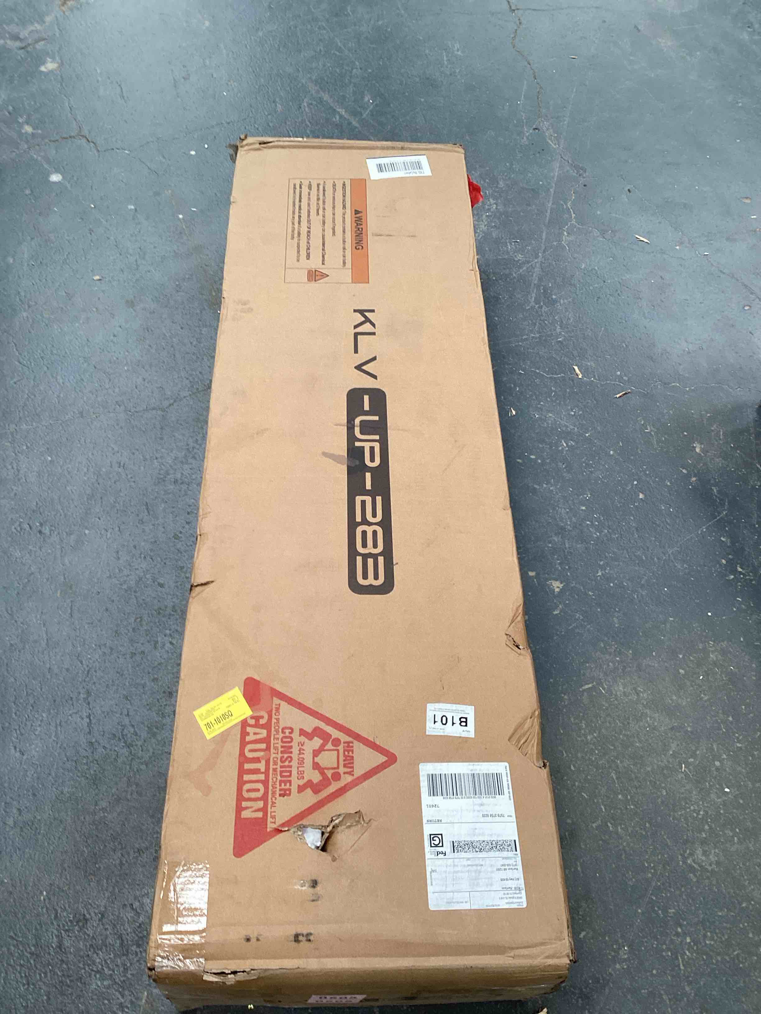 Condition photo showing Good Condition for Upholstered Floating Bed With LED Lights, Charging Port