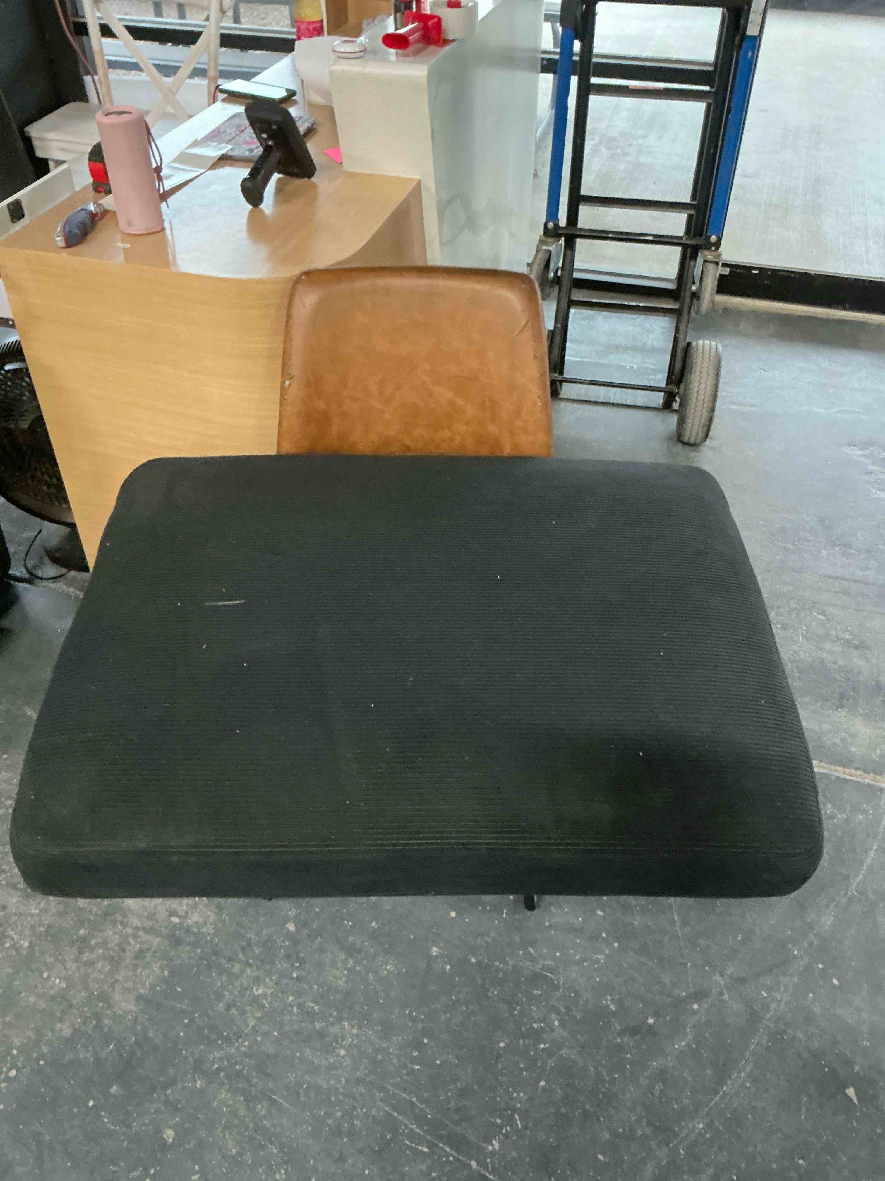 Condition photo showing Good Condition for Replacement Couch Cushion 27 x 36in, Black Corduroy