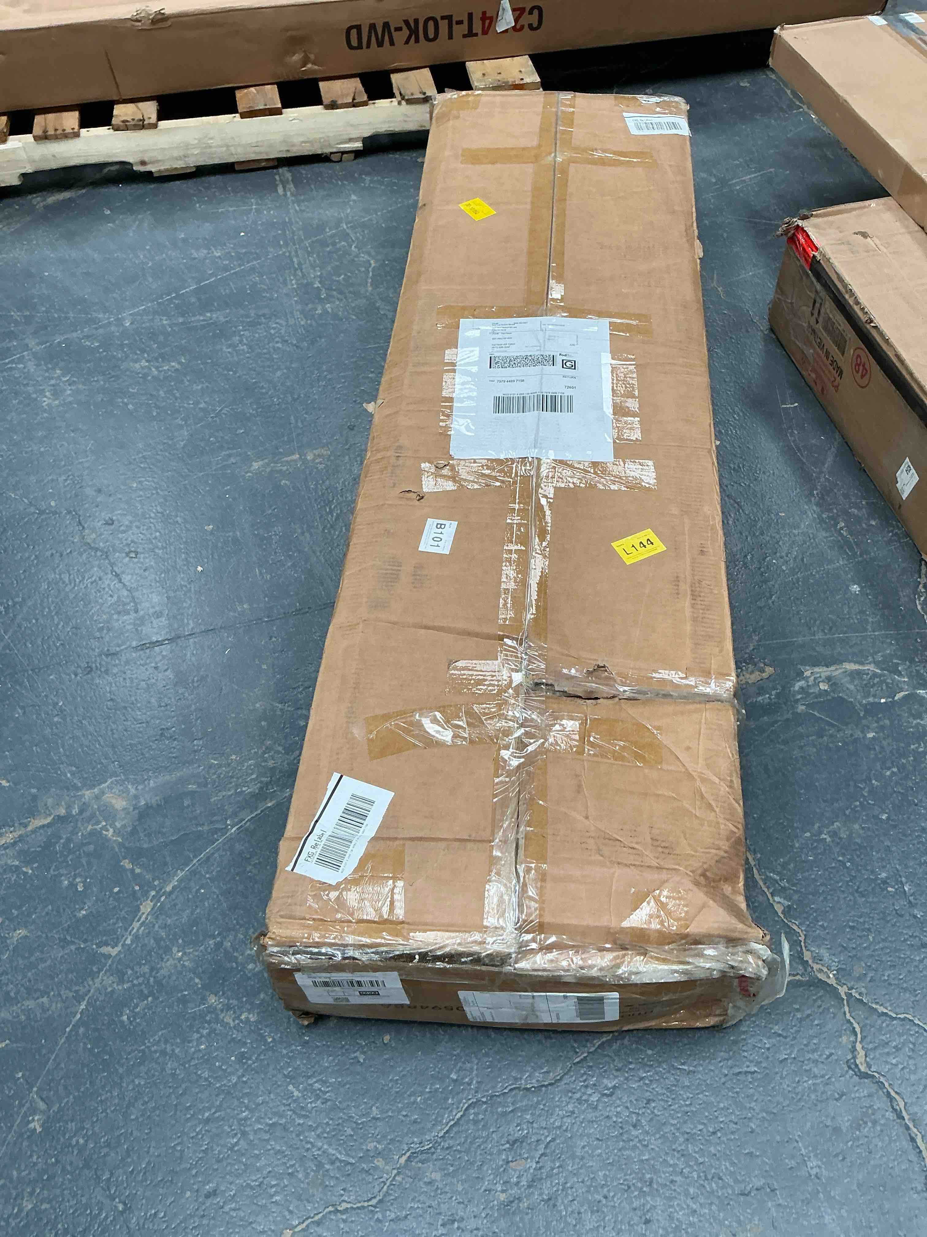 Condition photo showing Good Condition for Regal TV Stand for TVs up to 75\u0027\u0027,Entertainment Center Sliding Door